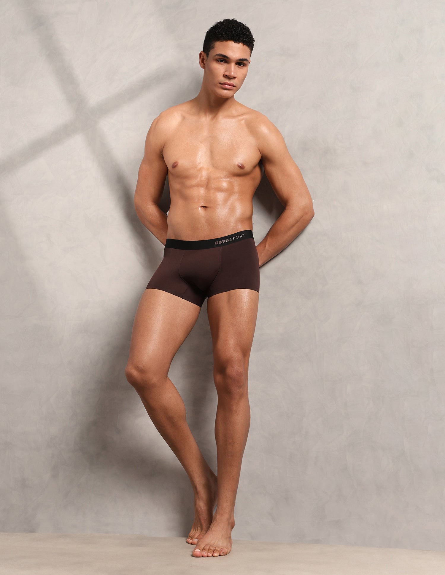 Ultra Light RT006 Seamless Trunk Coffee Brown - U.S. Polo Assn. India | Large