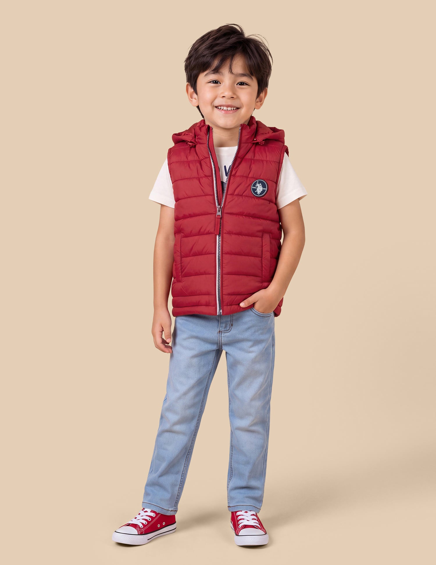 UKJCKO0100 Me Red Boys Jackets Red - U.S. Polo Assn. India | Large