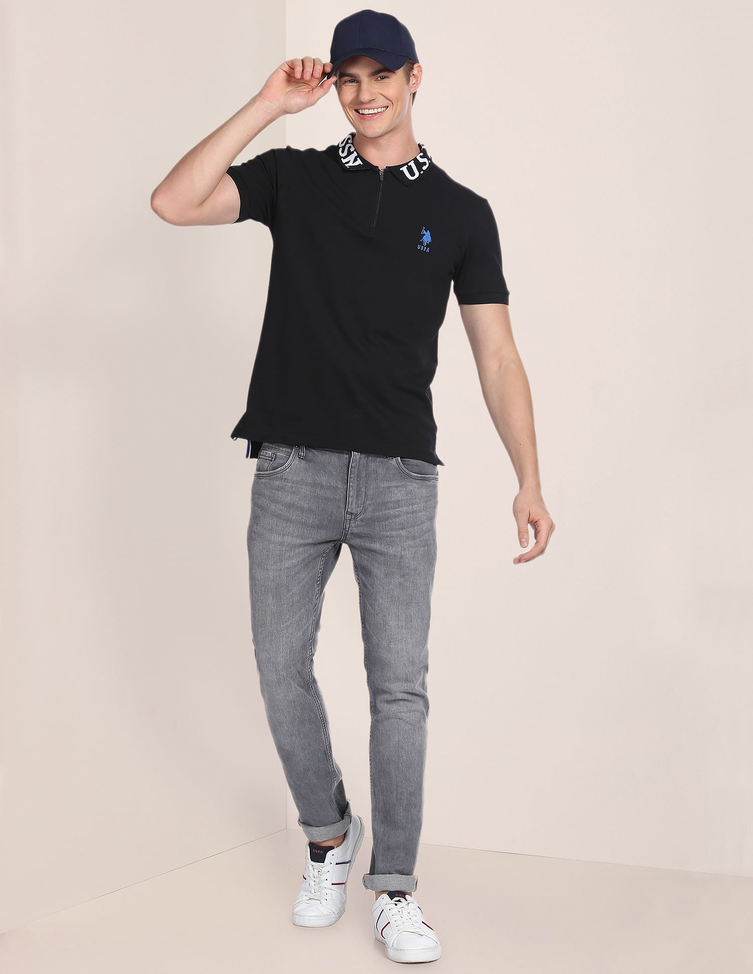 Branded Collar Slim Fit Polo Shirt – U.S. Polo Assn. India