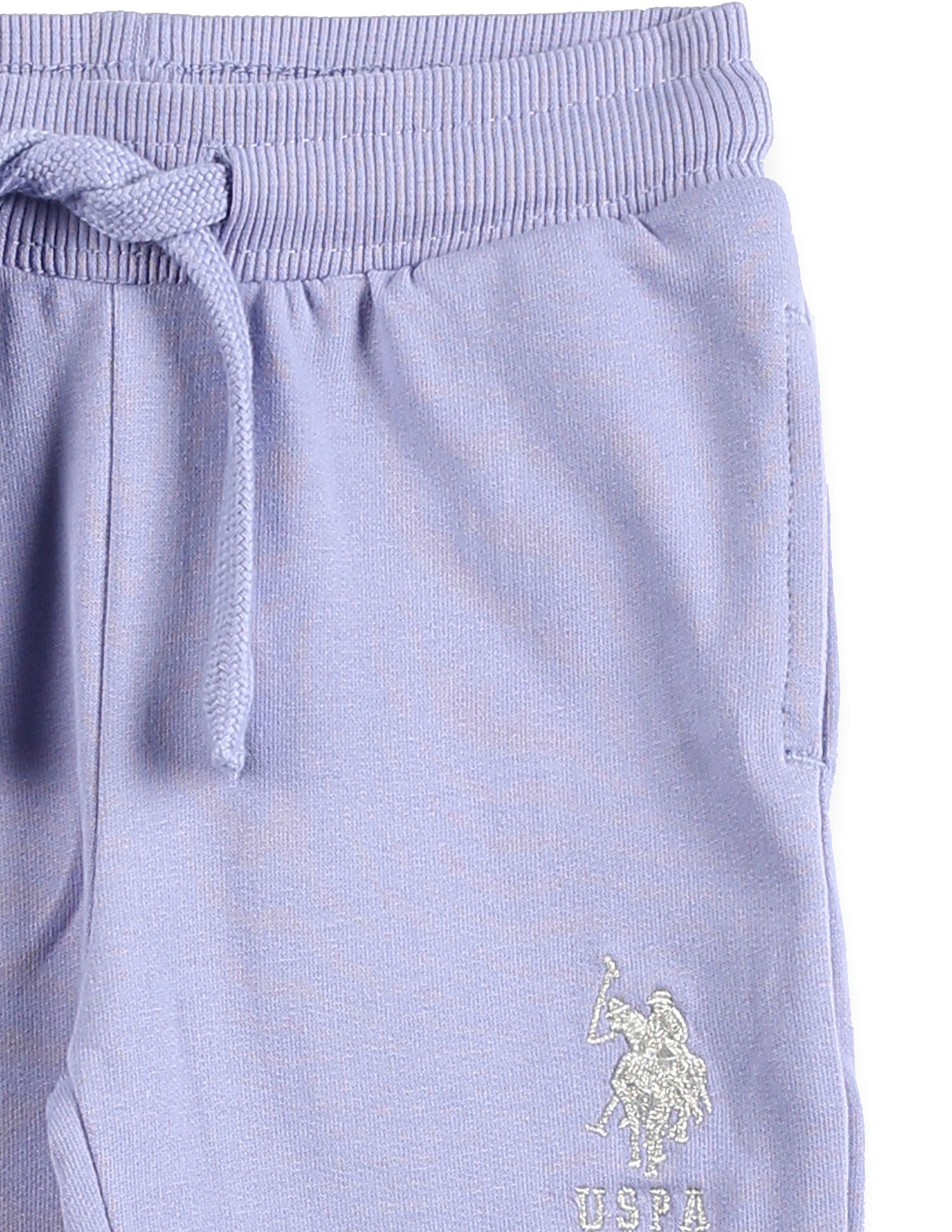 Cotton Solid Joggers Lavender - U.S. POLO ASSN. | Large