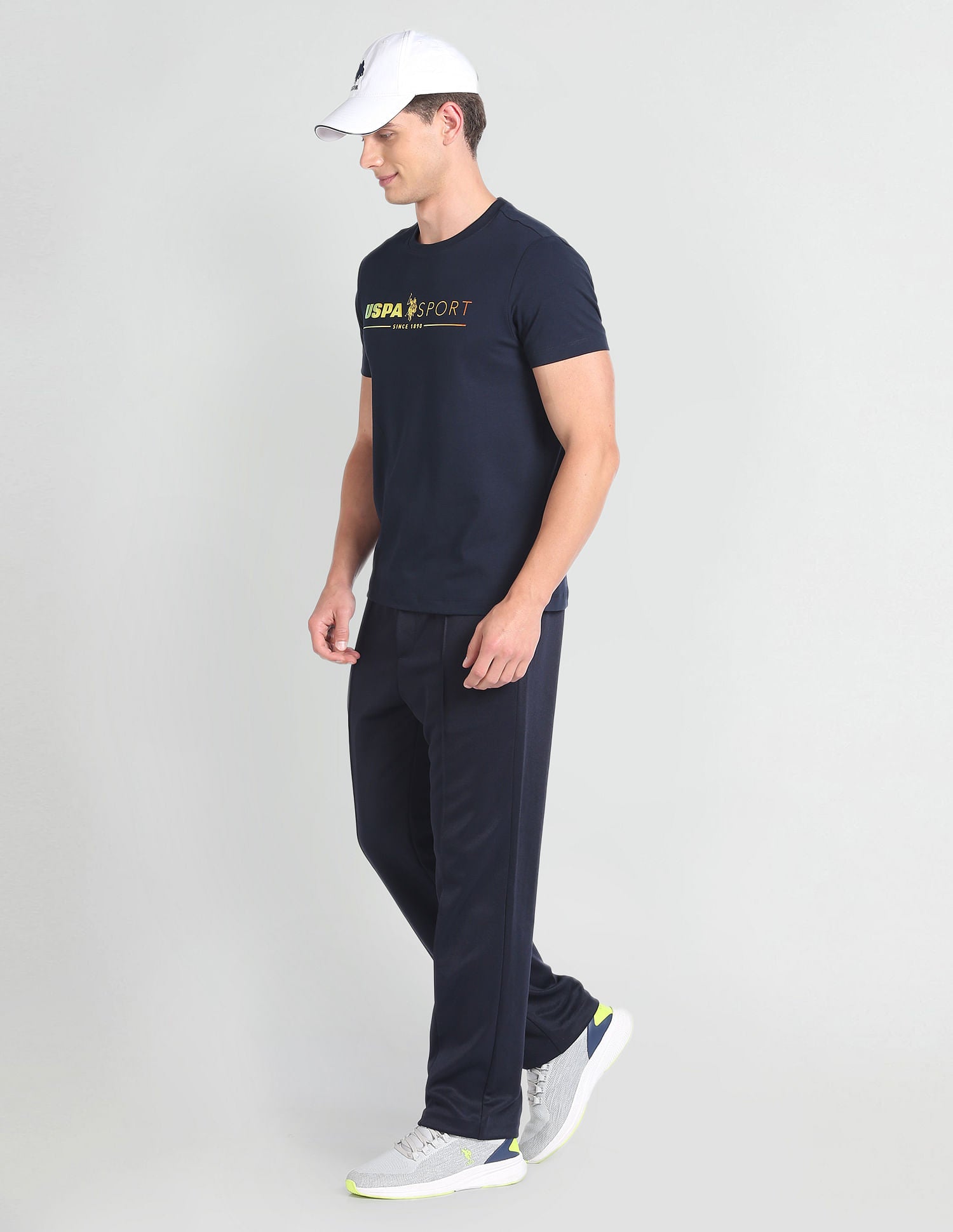 Slim Fit Brand Print T-Shirt Navy - U.S. Polo Assn. India | Large
