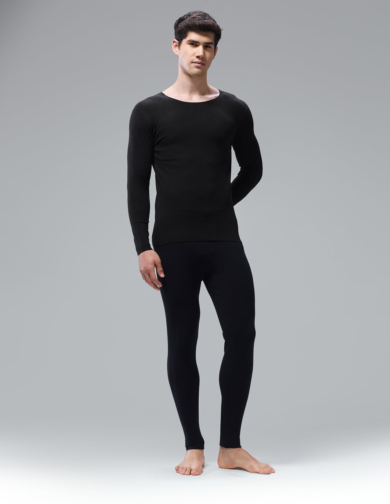 Comfort Fit Solid PH001 Thermal T-Shirt - Pack Of 1 Black - U.S. Polo Assn. India | Large
