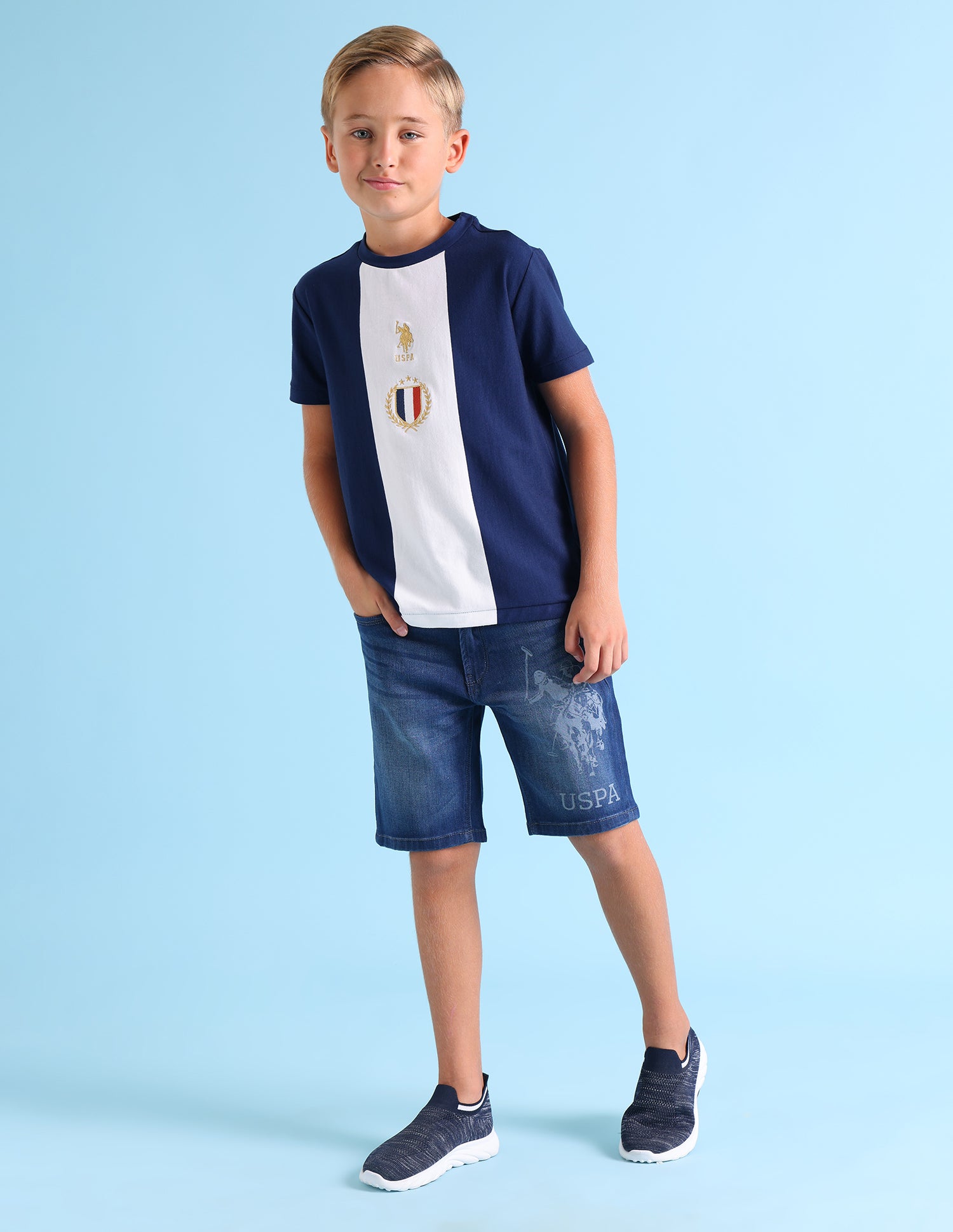 Boys Embroidered T-Shirt Navy - U.S. POLO ASSN. | Large
