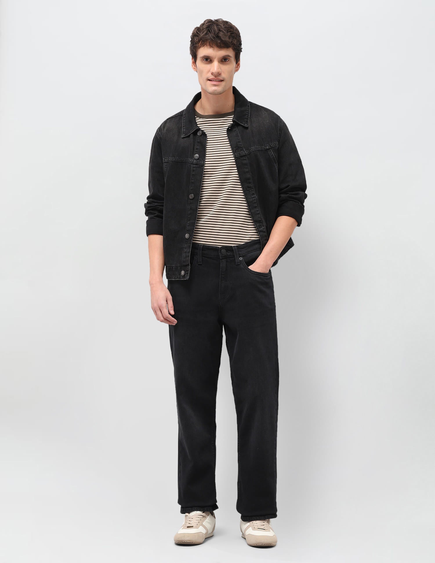 Solid Regular Fit Jeans Black - U.S. Polo Assn. India | Large