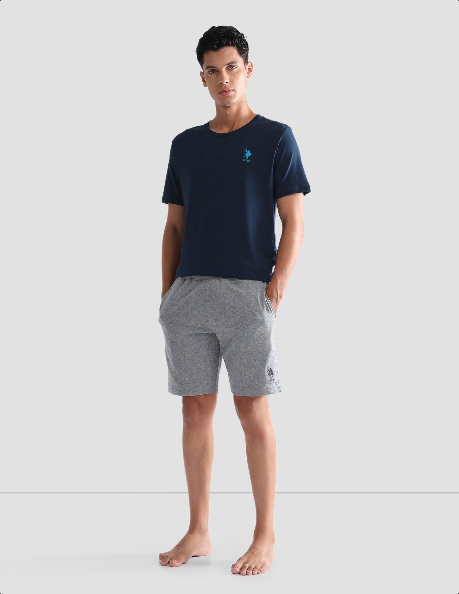 Solid Comfort Fit OEE10 Lounge T-Shirt - Pack Of 1 Navy - U.S. POLO ASSN. | Large