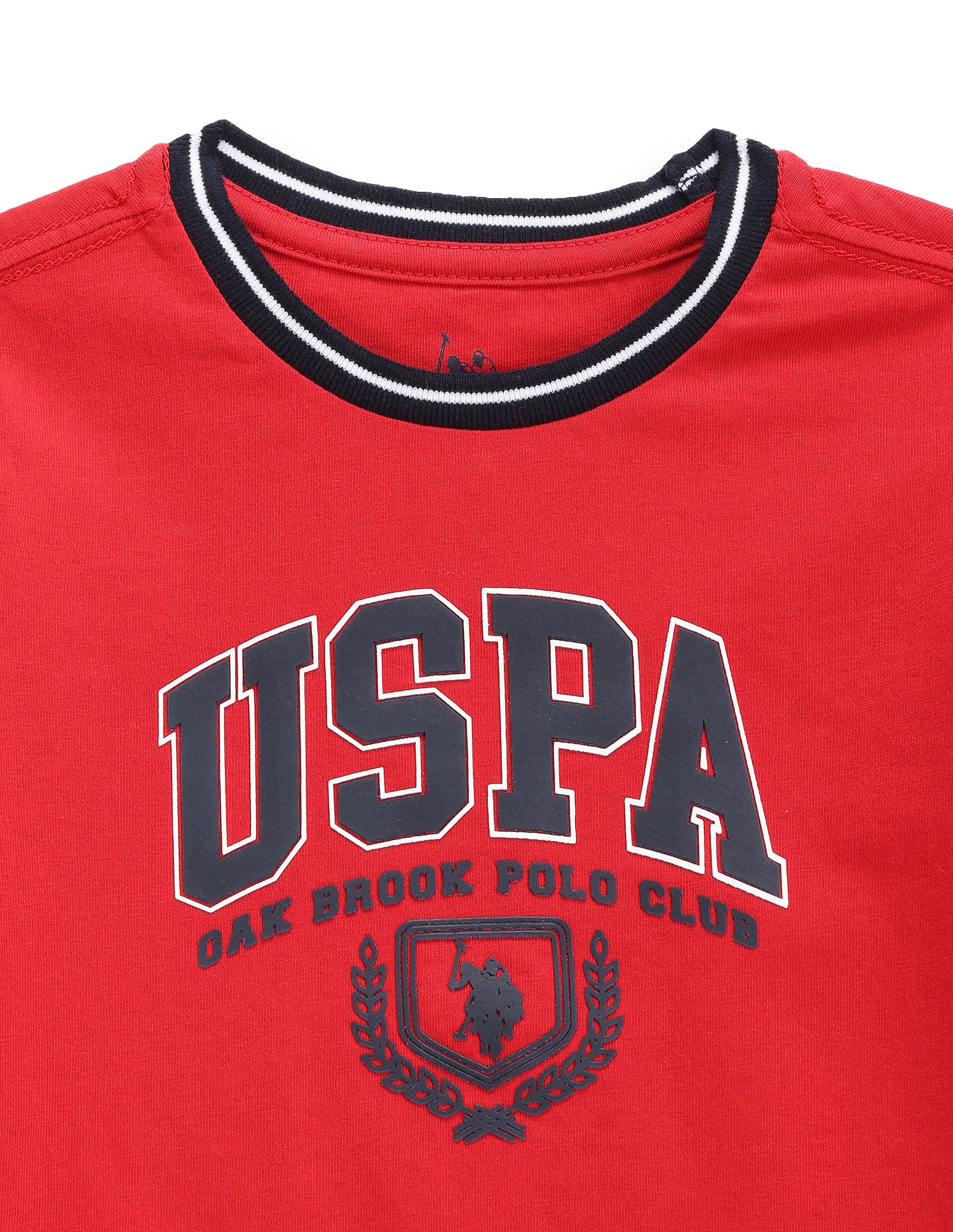 Boys Metallic Graphic Print Sweatshirt Dark Orange - U.S. POLO ASSN. | Large