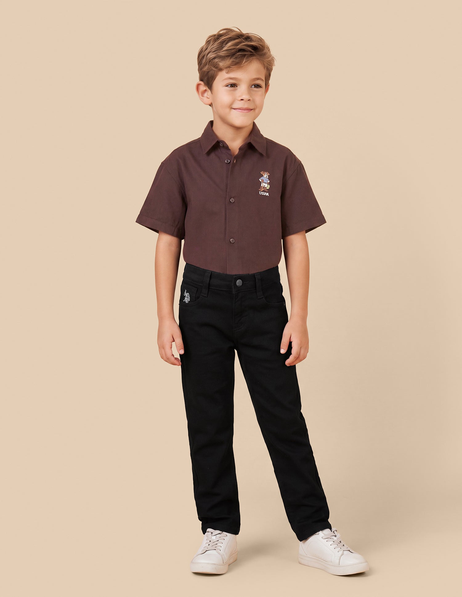 Relaxed Fit Black Jeans Black - U.S. Polo Assn. India | Large