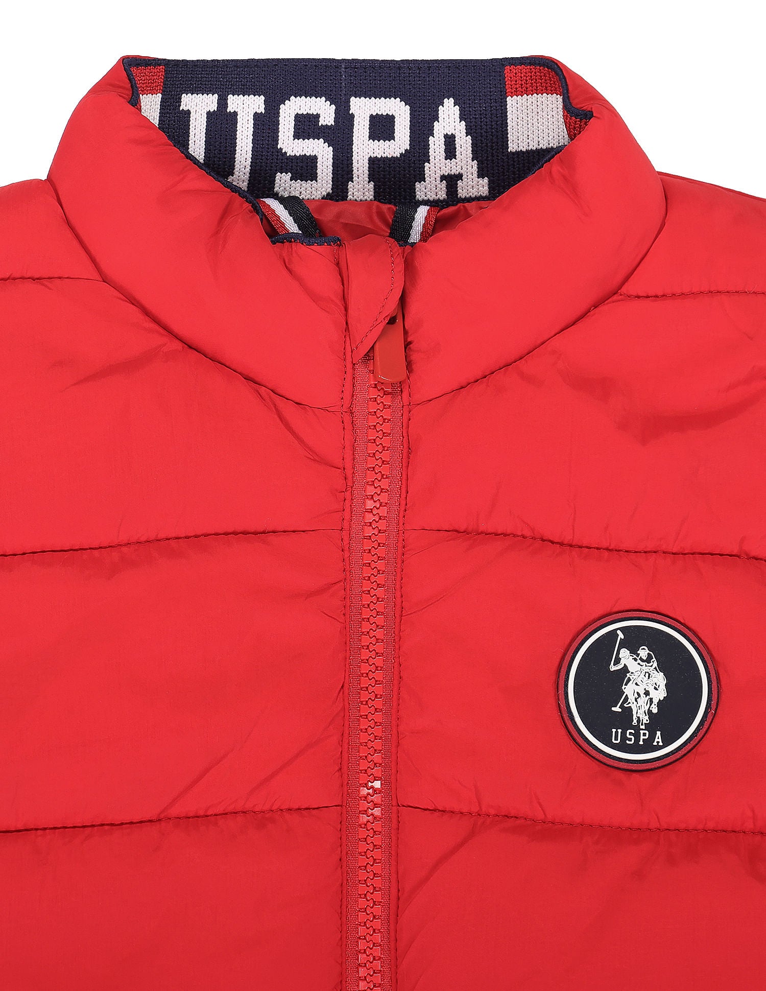 Boys Sleeveless Quilted Jacket Red - U.S. POLO ASSN. | Large