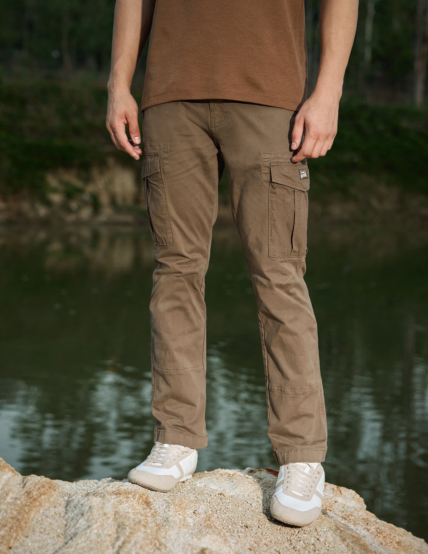 Straight Fit Cargo Trousers Tan - U.S. Polo Assn. India | Large