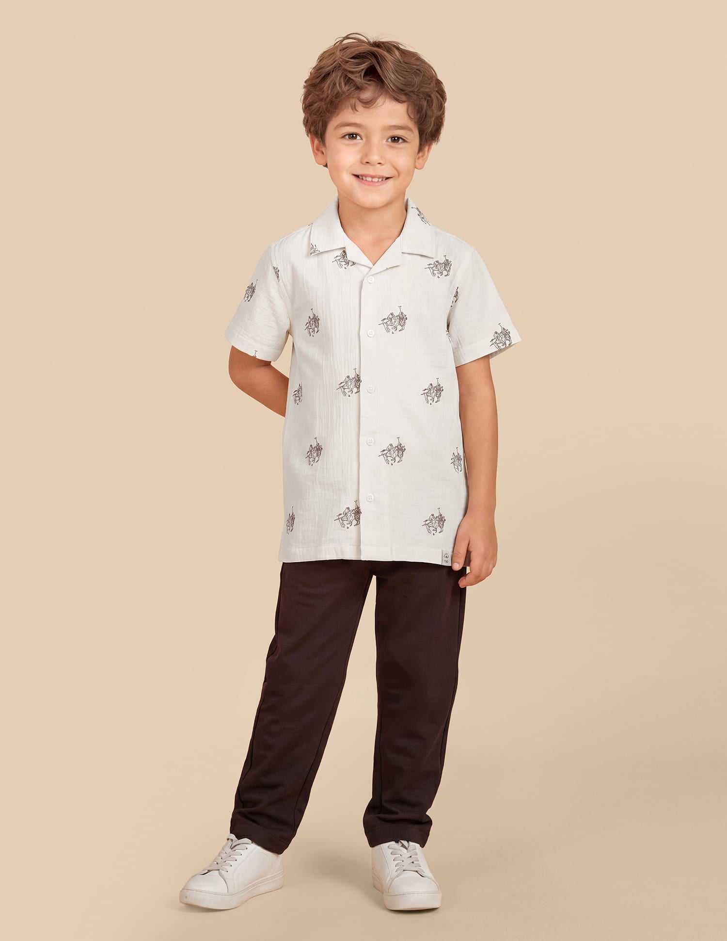 Embroidered Regular Fit Shirt White - U.S. Polo Assn. India | Large