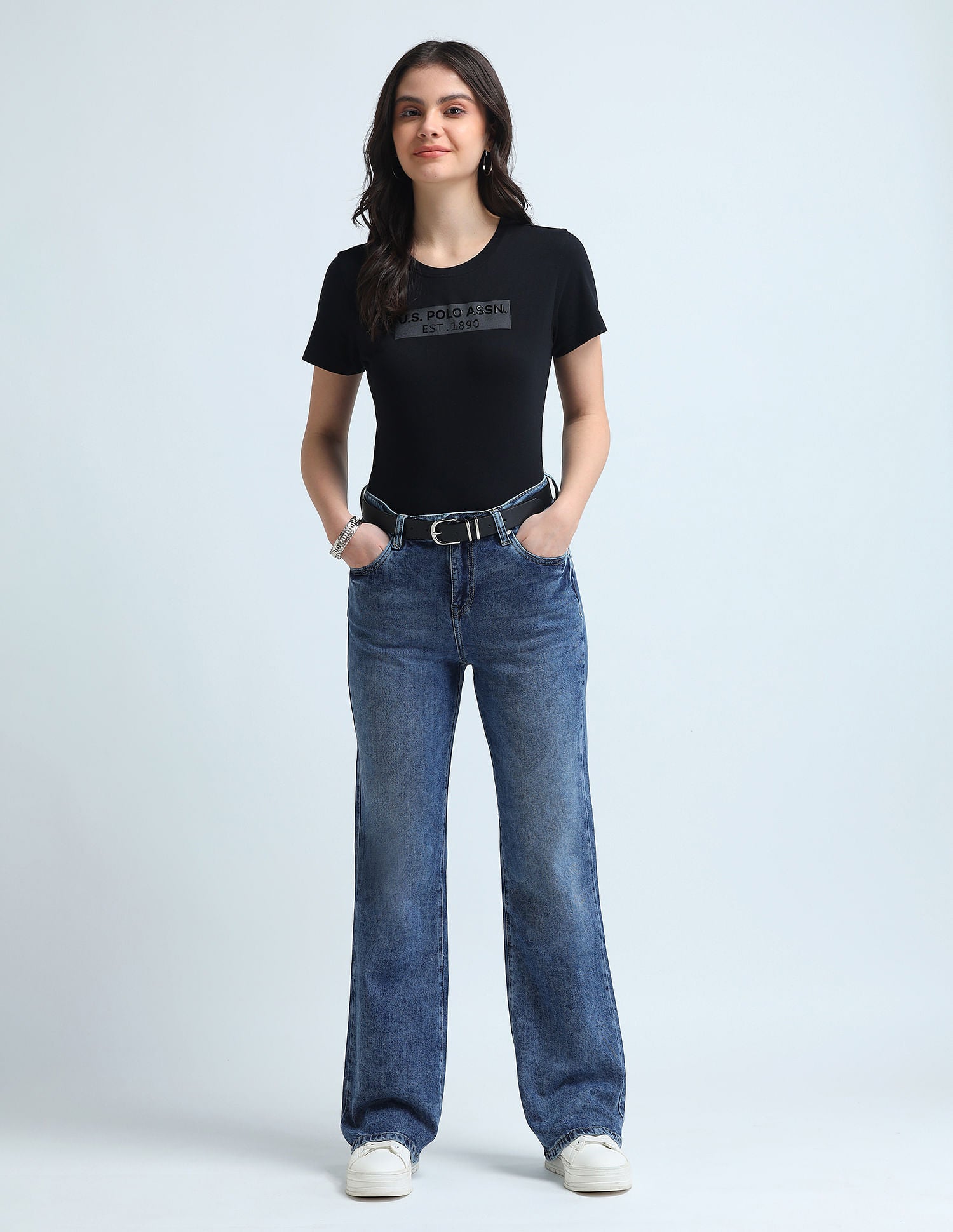 Bootcut Fit Blue Jeans Blue - U.S. Polo Assn. India | Large