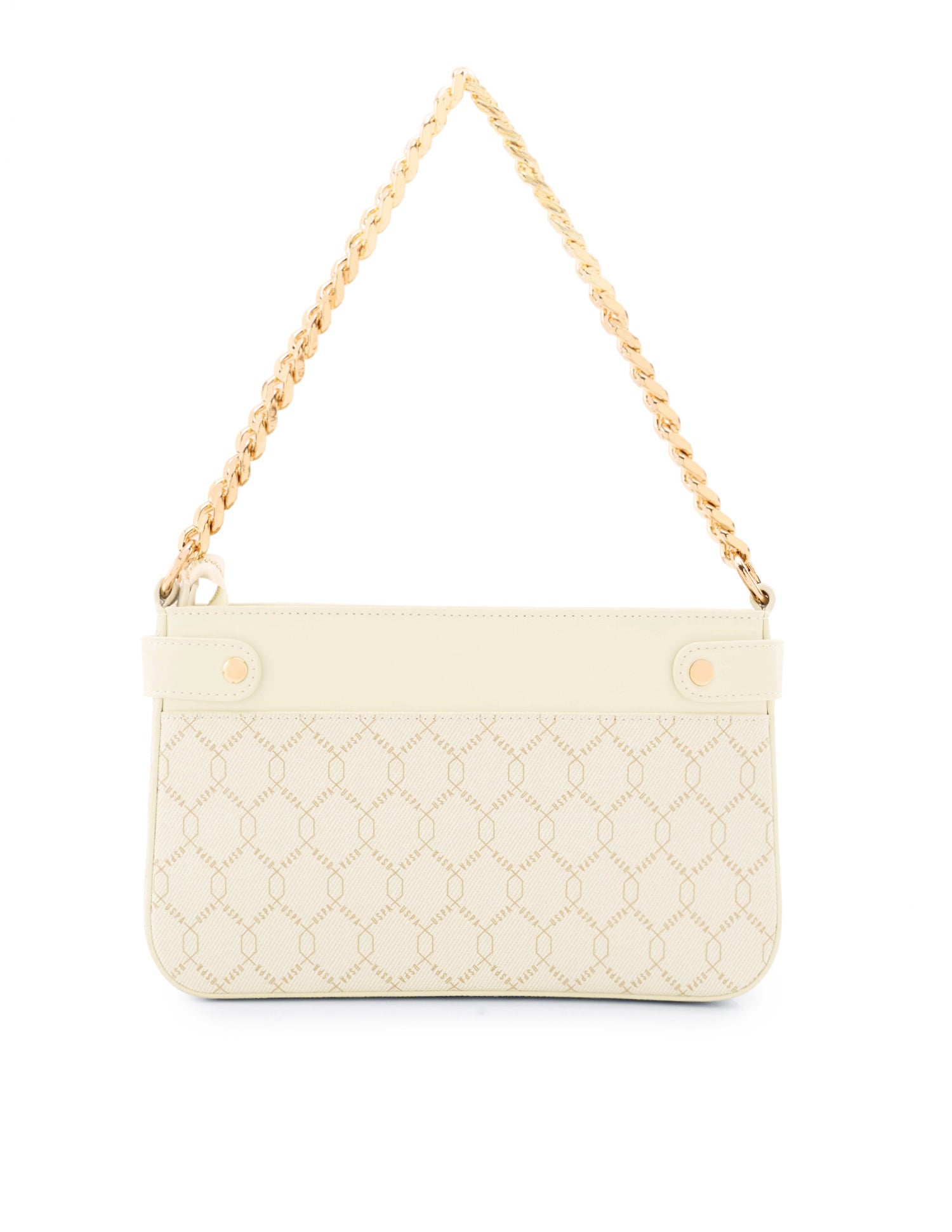 Corina Brand Printed Shoulder Bag Off White - U.S. Polo Assn. India | Large
