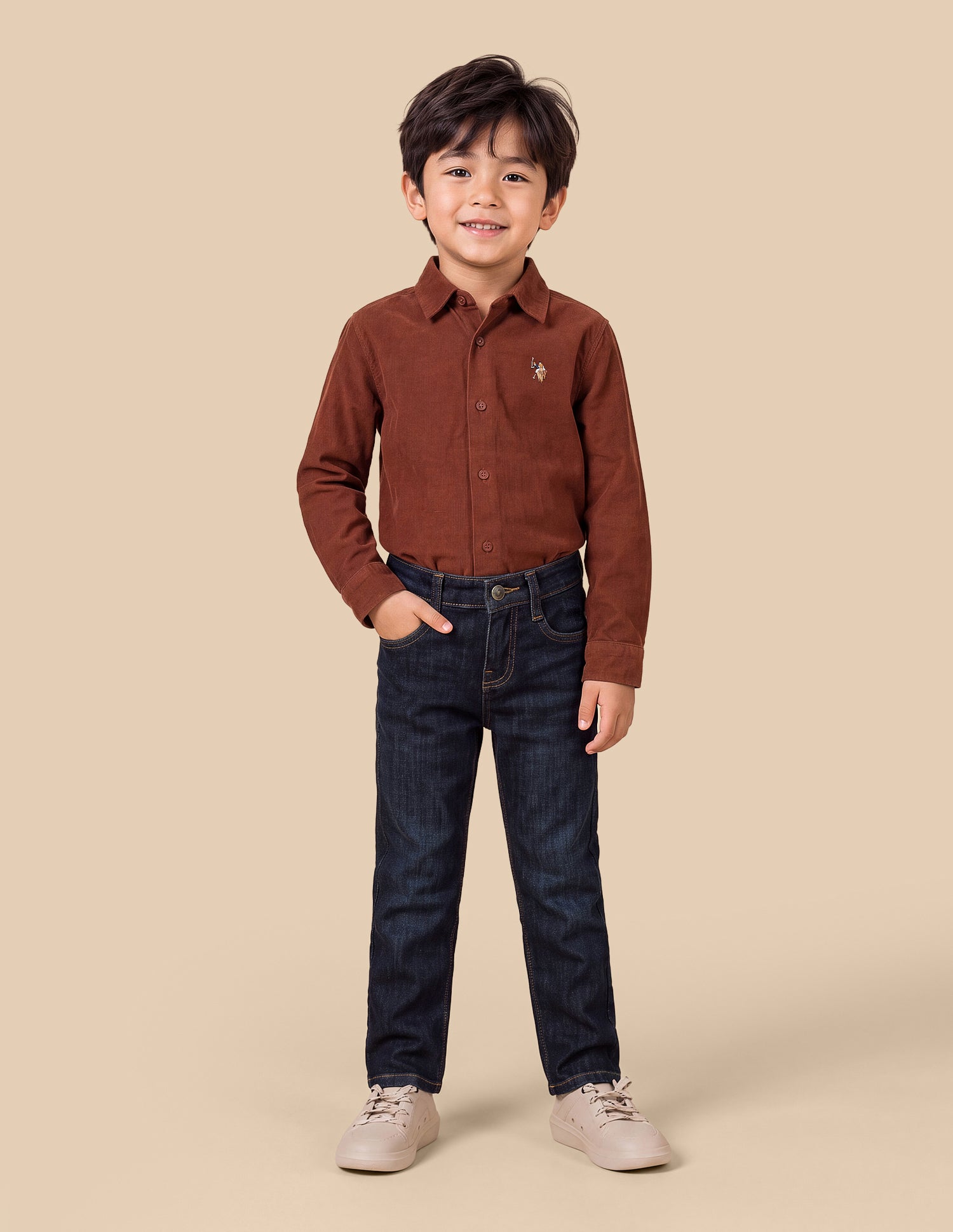 Relaxed Fit Blue Jeans Dark Blue - U.S. Polo Assn. India | Large