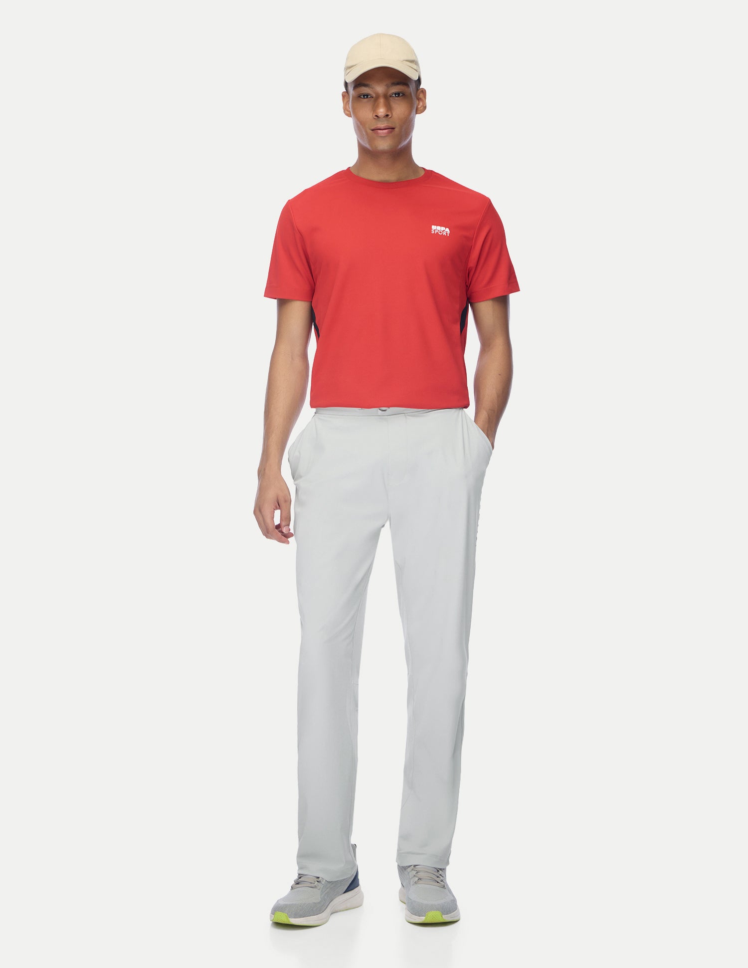 Mid Rise Regular Fit Active Track Pants Light Grey - U.S. Polo Assn. India | Large
