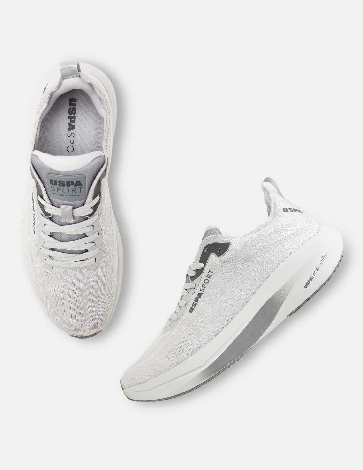 Round Toe Field Pro 4 Sneakers Grey - U.S. Polo Assn. India | Large