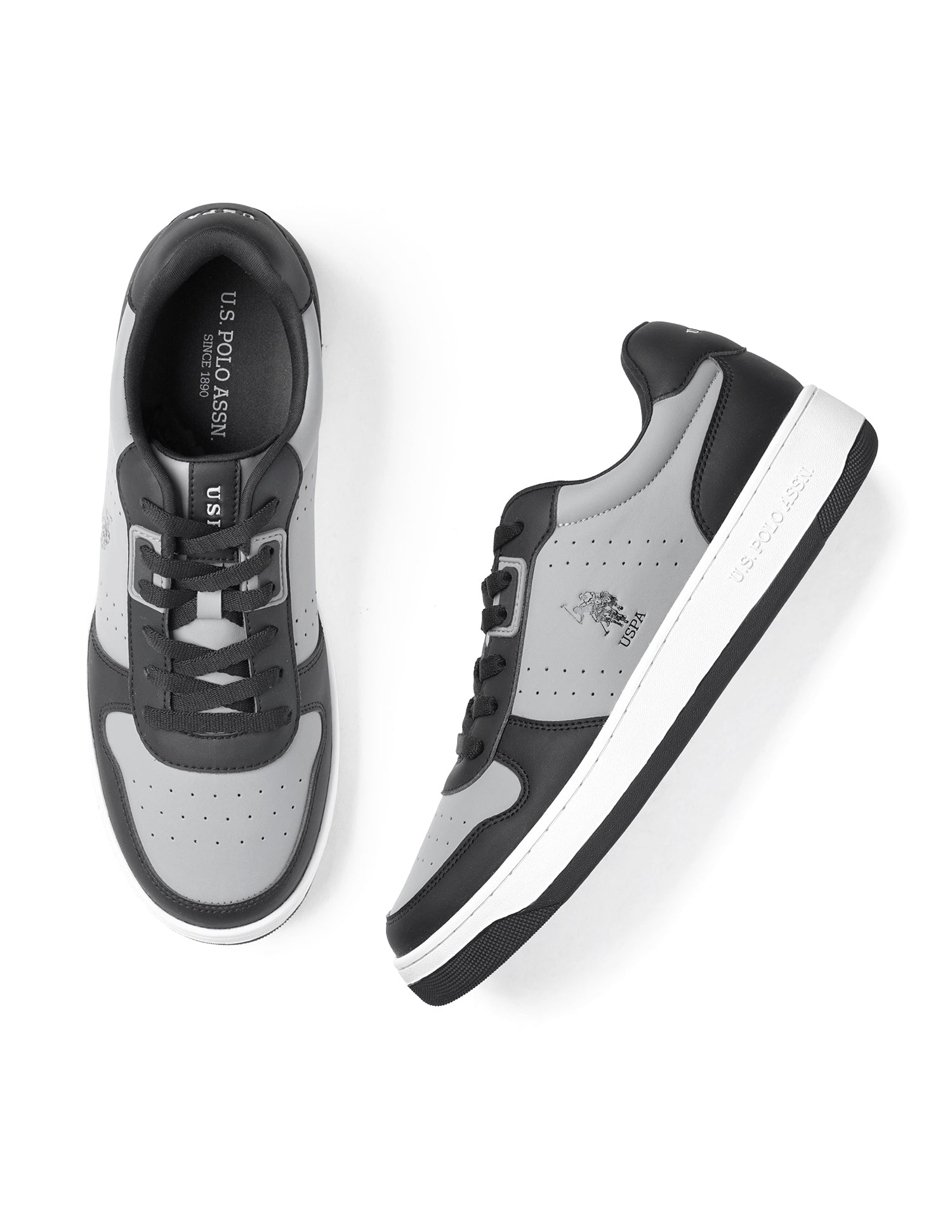 Men Oakley 2.0 Colourblocked Sneakers Black - U.S. Polo Assn. India | Large