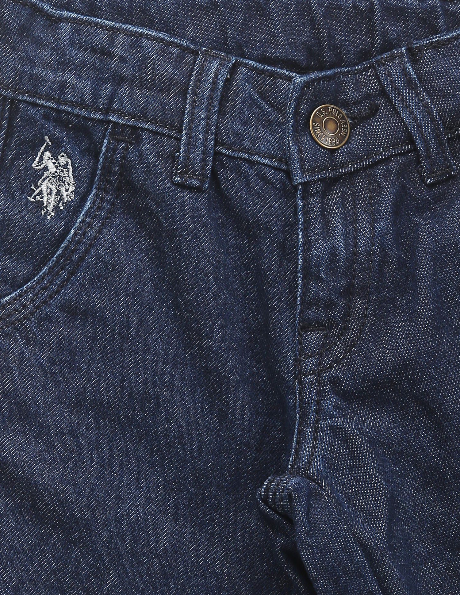 Boys Relaxed Fit Blue Jeans Blue - U.S. POLO ASSN. | Large