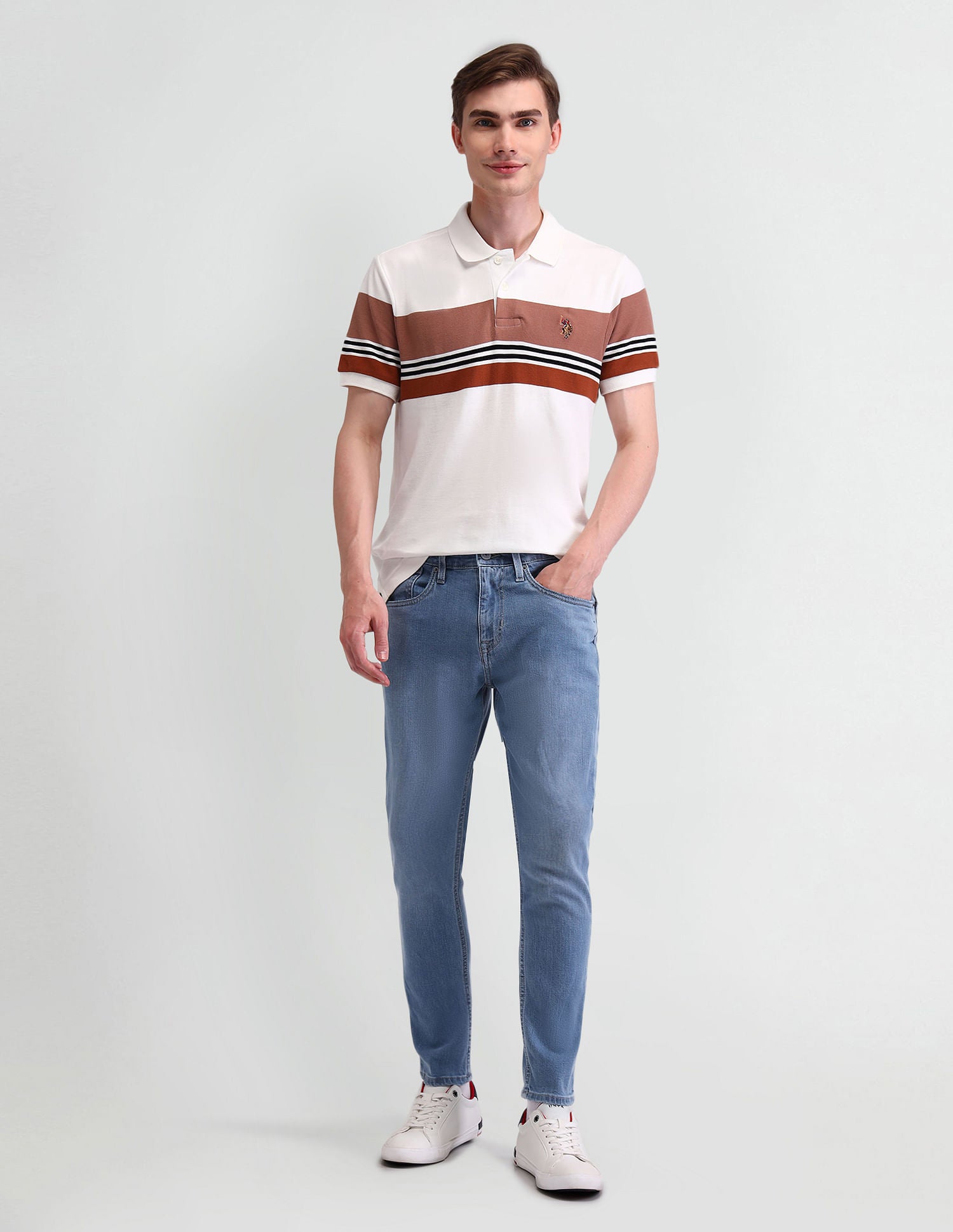 Henry Tapered Fit Blue Jeans Blue - U.S. POLO ASSN. | Large