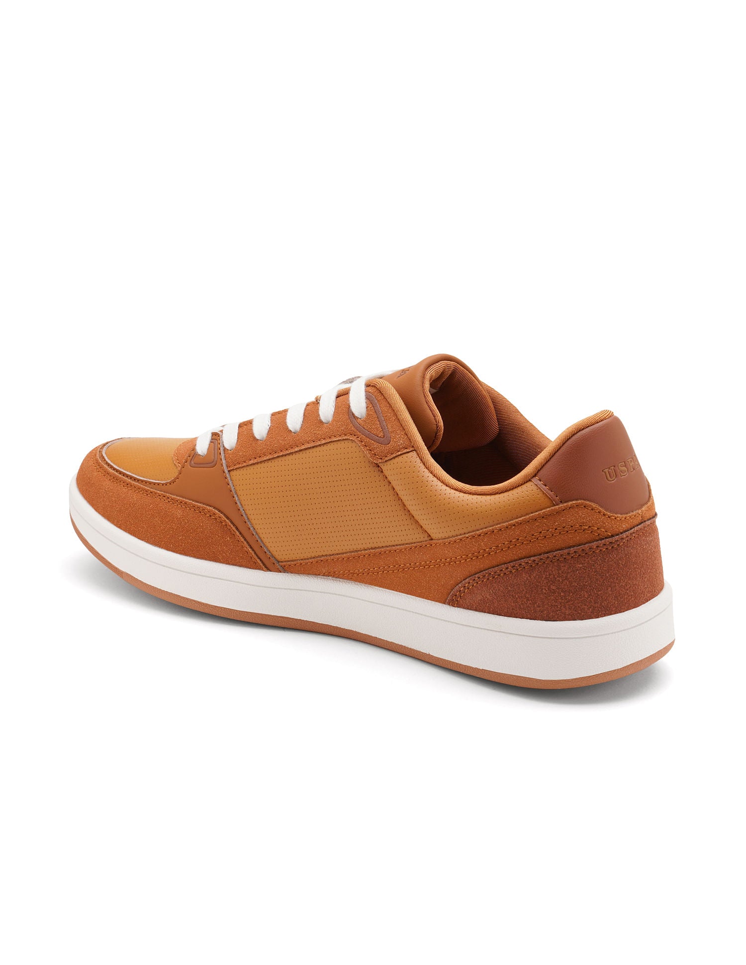 Men Landwin Tan Retro Court Sneakers Tan - U.S. POLO ASSN. | Large