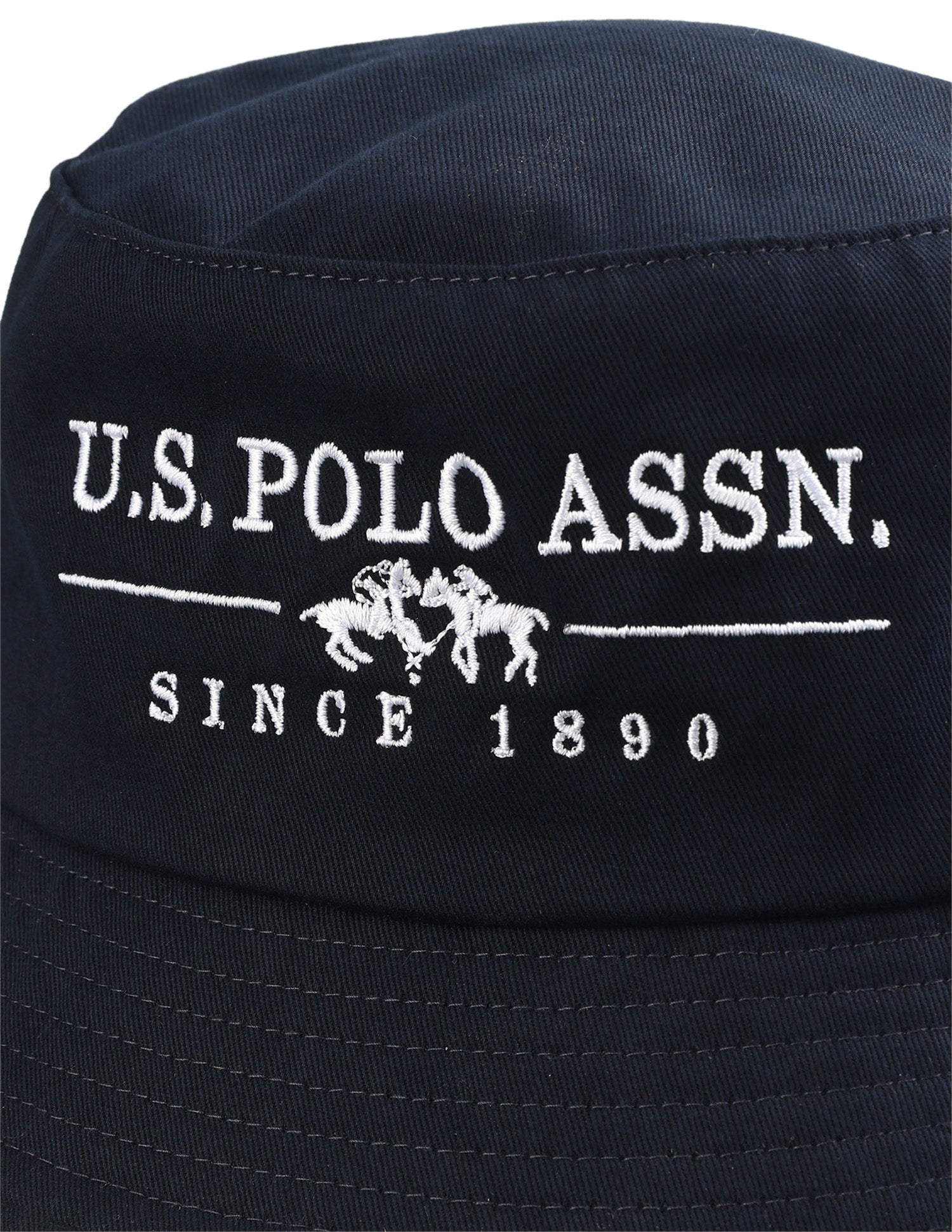 Brand Embroidered Bucket Hat Navy - U.S. Polo Assn. India | Large