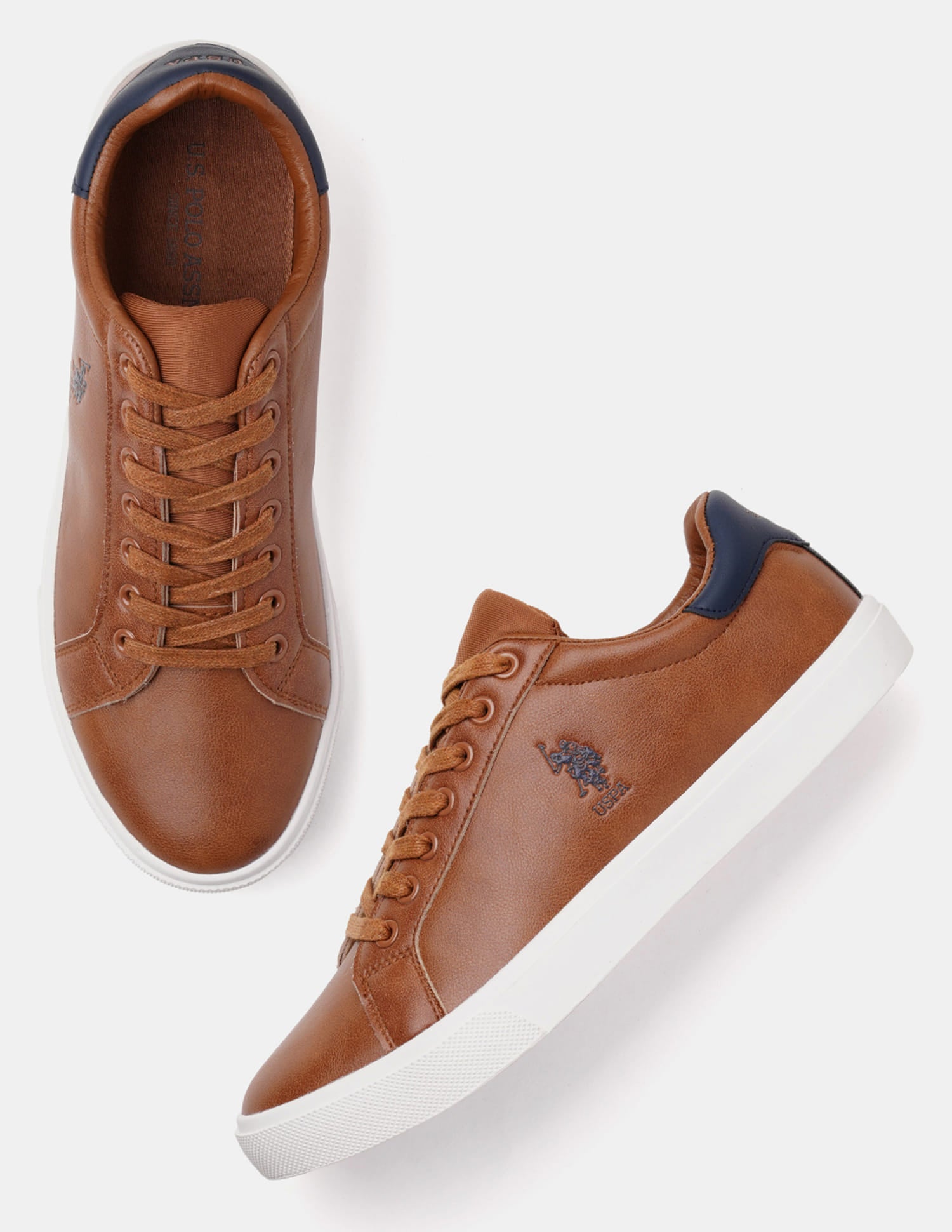 Men Madryn 3.0 Low Top Sneakers Tan - U.S. Polo Assn. India | Large