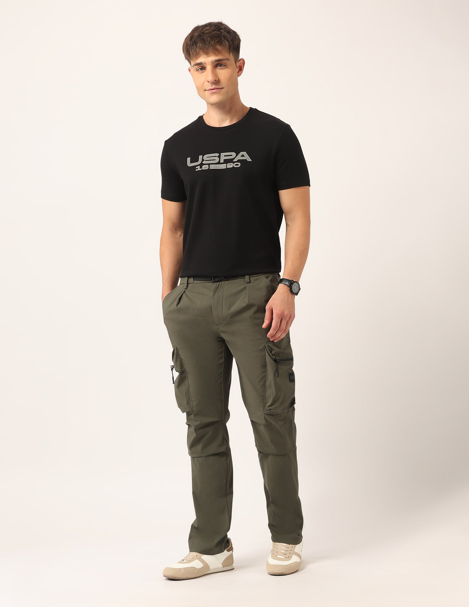 Brand Printed Muscle Fit T-Shirt Black - U.S. POLO ASSN. | Large