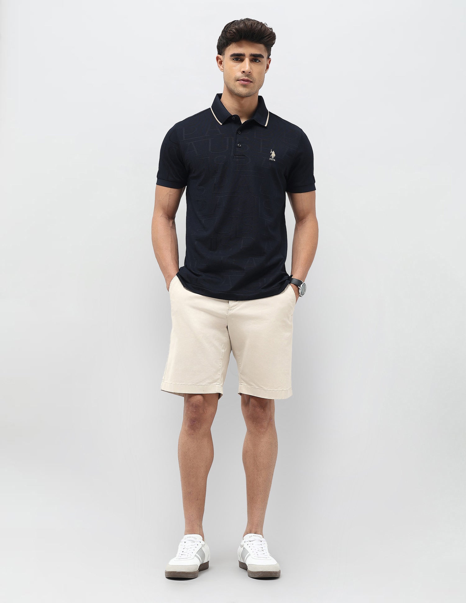 Brand Self Regular Fit Polo Shirt Navy - U.S. POLO ASSN. | Large
