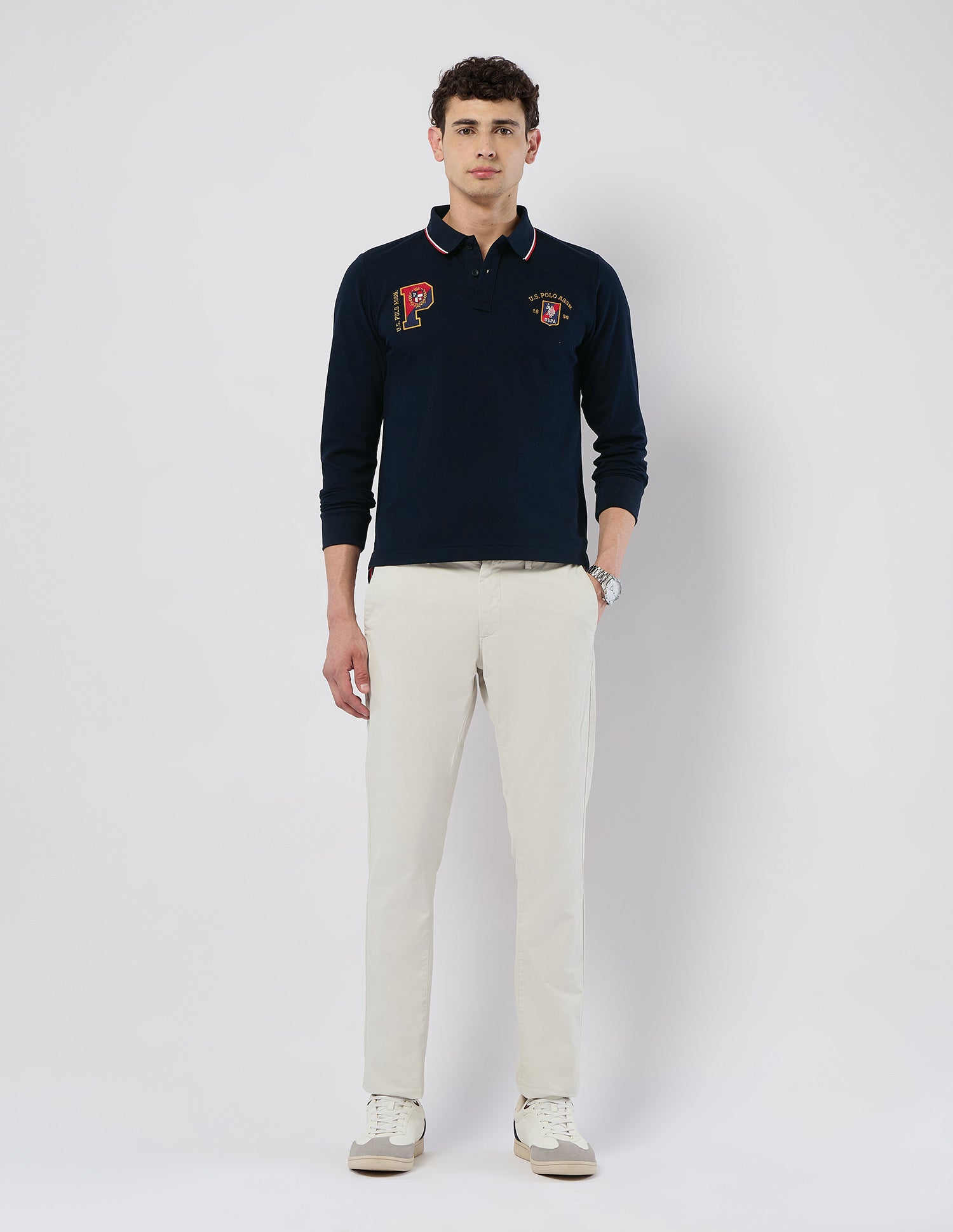 Brand Embroidered Regular Fit Polo Shirt Navy - U.S. POLO ASSN. | Large