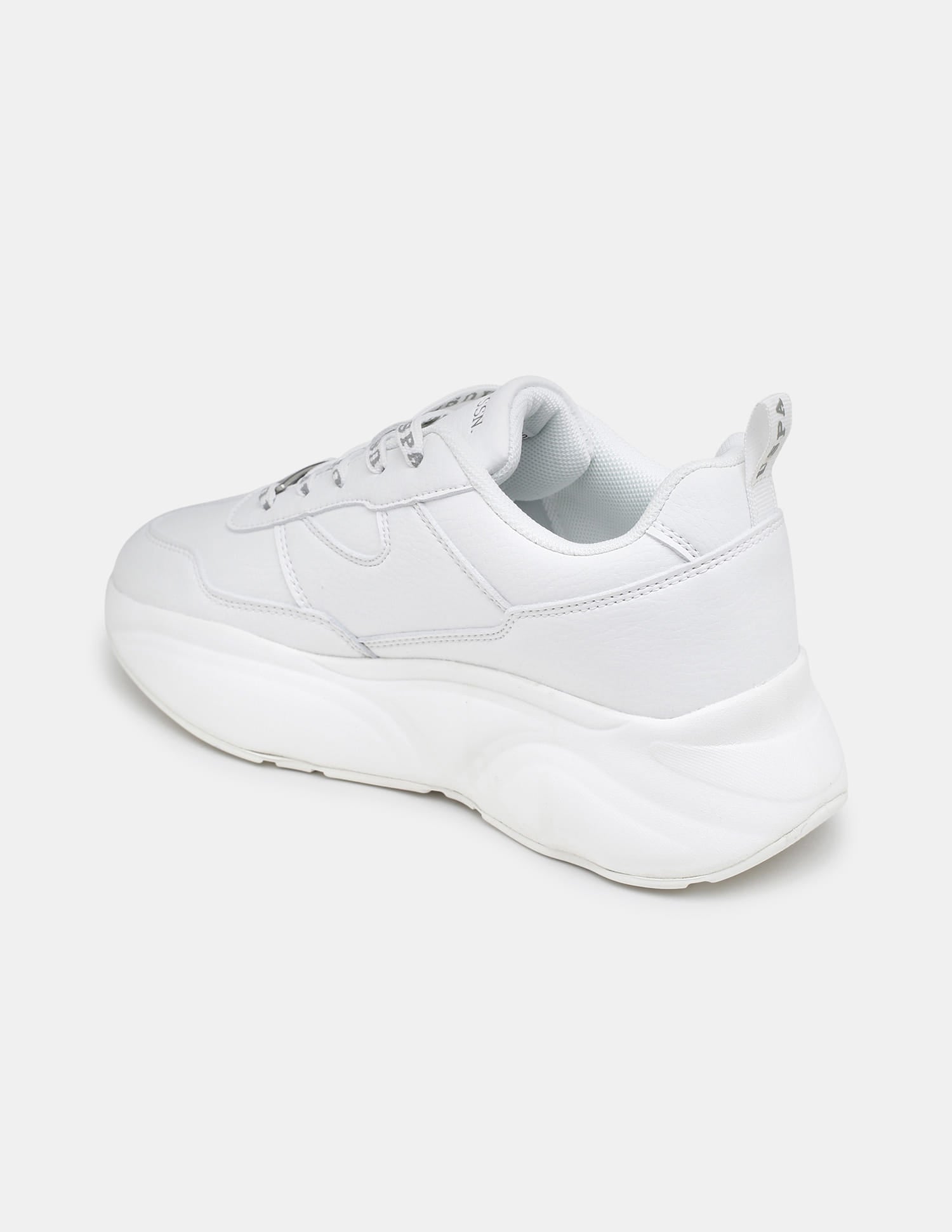 Women Lace Ups Evienne Sneakers Off White - U.S. Polo Assn. India | Large