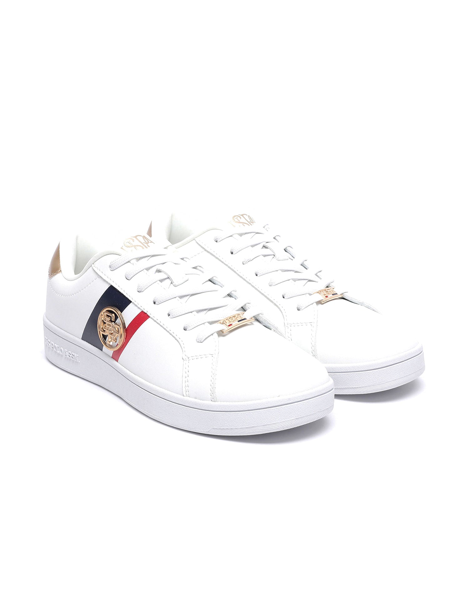 Women Striped Emery 2.0 Sneakers White - U.S. POLO ASSN. | Large