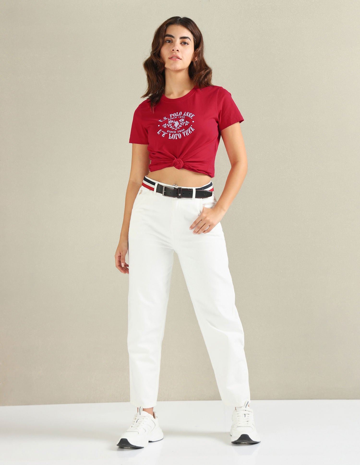 Pure Cotton Brand Print T-Shirt Red - U.S. POLO ASSN. | Large