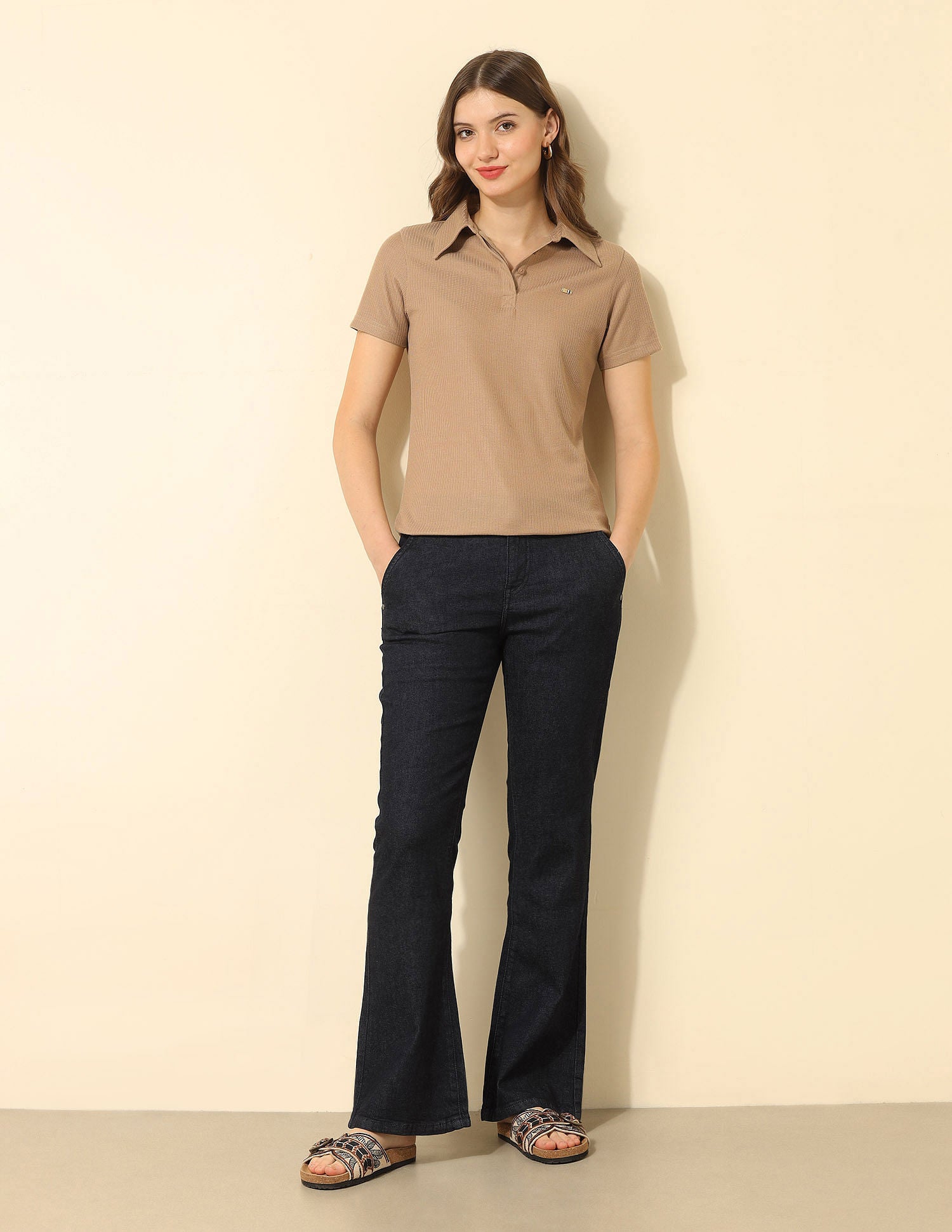 Regular Fit Solid Polo Shirt Brown - U.S. POLO ASSN. | Large