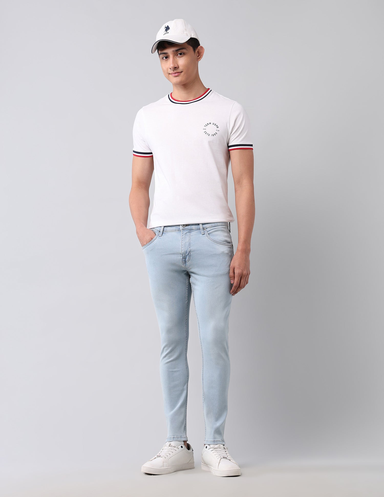 Henry Tapered Fit Blue Jeans Blue - U.S. POLO ASSN. | Large