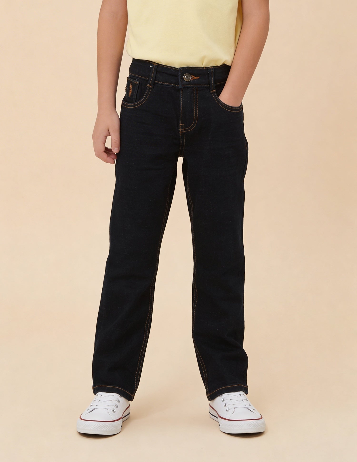 Relaxed Fit Blue Jeans Dark Blue - U.S. Polo Assn. India | Large
