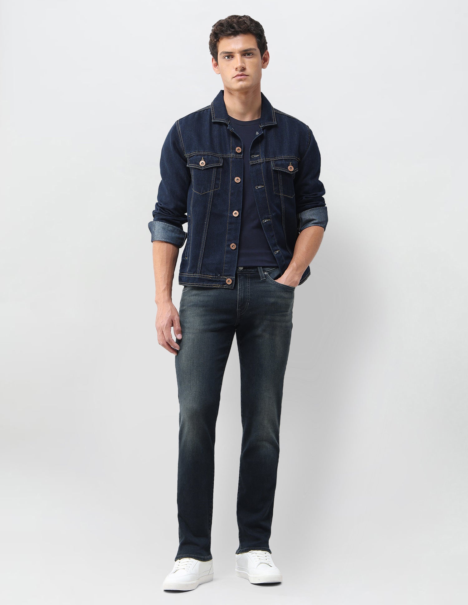Brandon Slim Tapered Fit Grey Jeans Grey - U.S. Polo Assn. India | Large