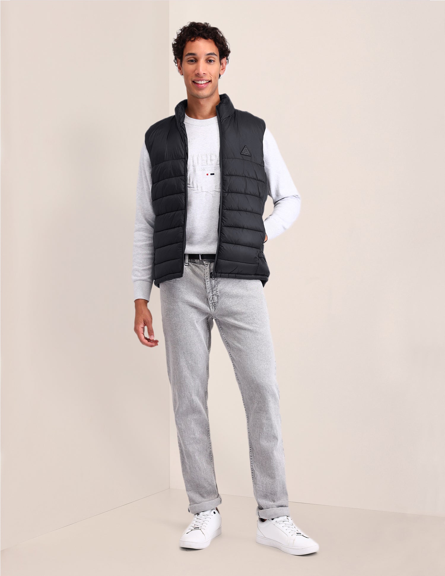 Solid Regular Fit Puffer Jacket Black - U.S. POLO ASSN. | Large