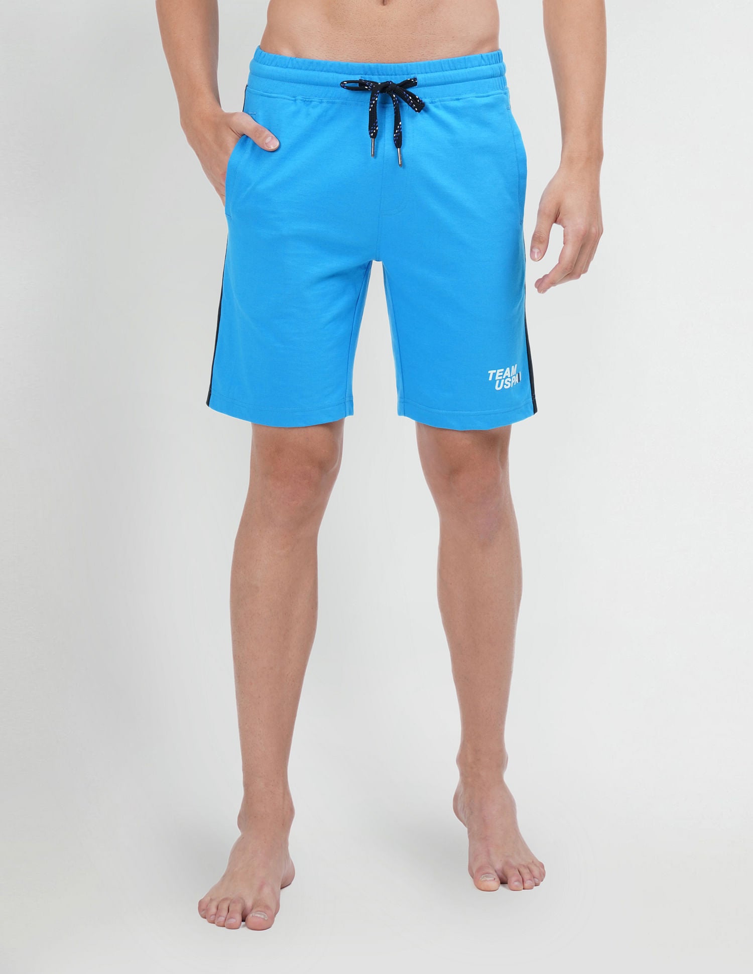 Colour Block Logo IYAR Knit Shorts - Pack Of 1 Blue - U.S. POLO ASSN. | Large