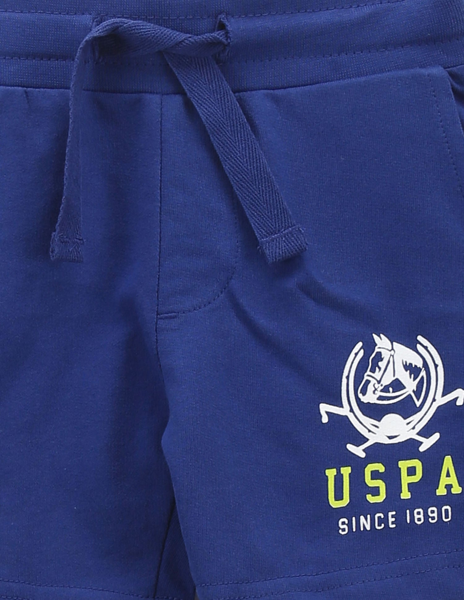 Boys Pure Cotton Knit Shorts Royal Blue - U.S. POLO ASSN. | Large