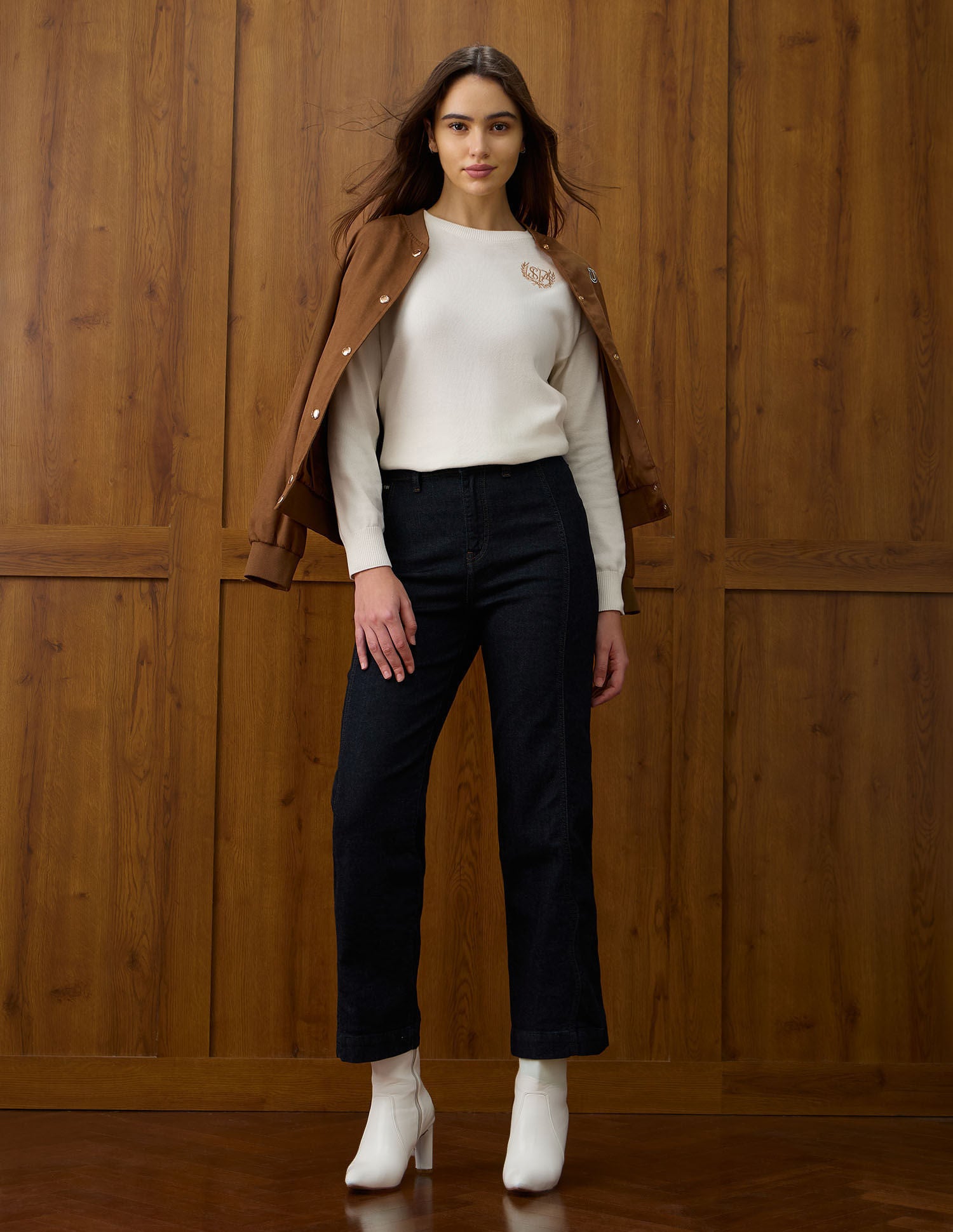 High Rise Straight Fit Jeans Blue - U.S. POLO ASSN. | Large