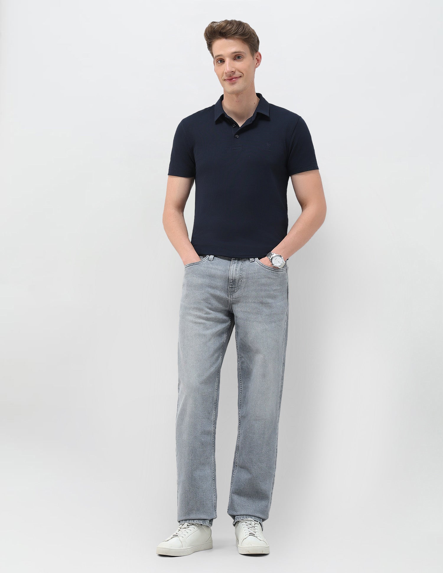 Shawn Relaxed Fit Vintage Jeans Medium Grey - U.S. Polo Assn. India | Large