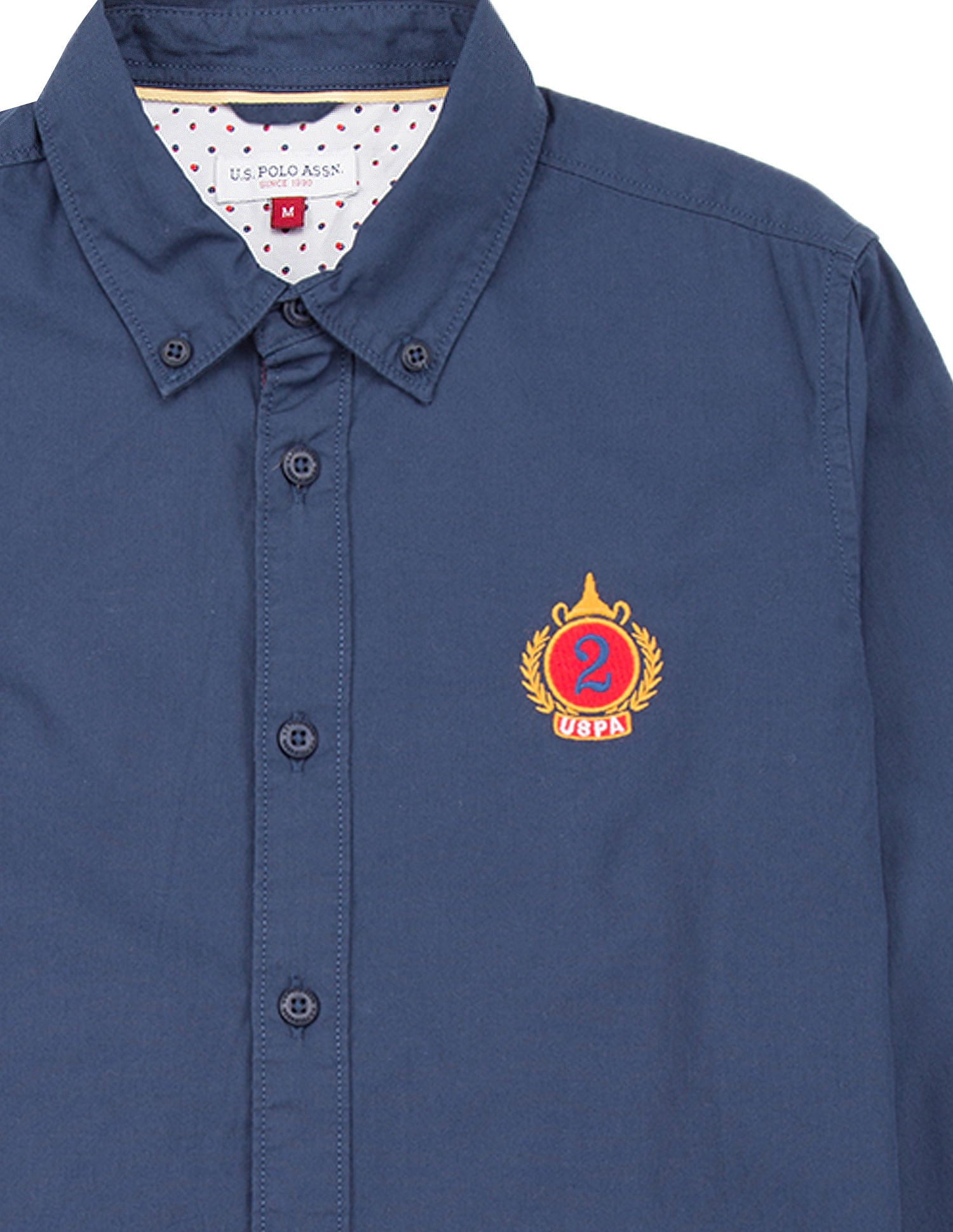 Boys Button Down Regular Fit Shirt Navy - U.S. POLO ASSN. | Large