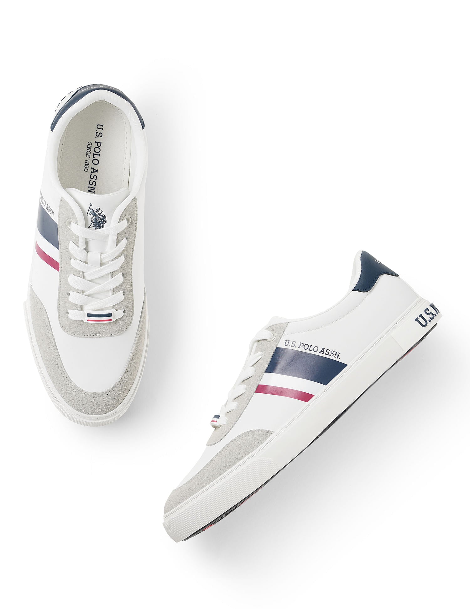 Men Krister 4.0 Colourblocked Sneakers Off White - U.S. Polo Assn. India | Large