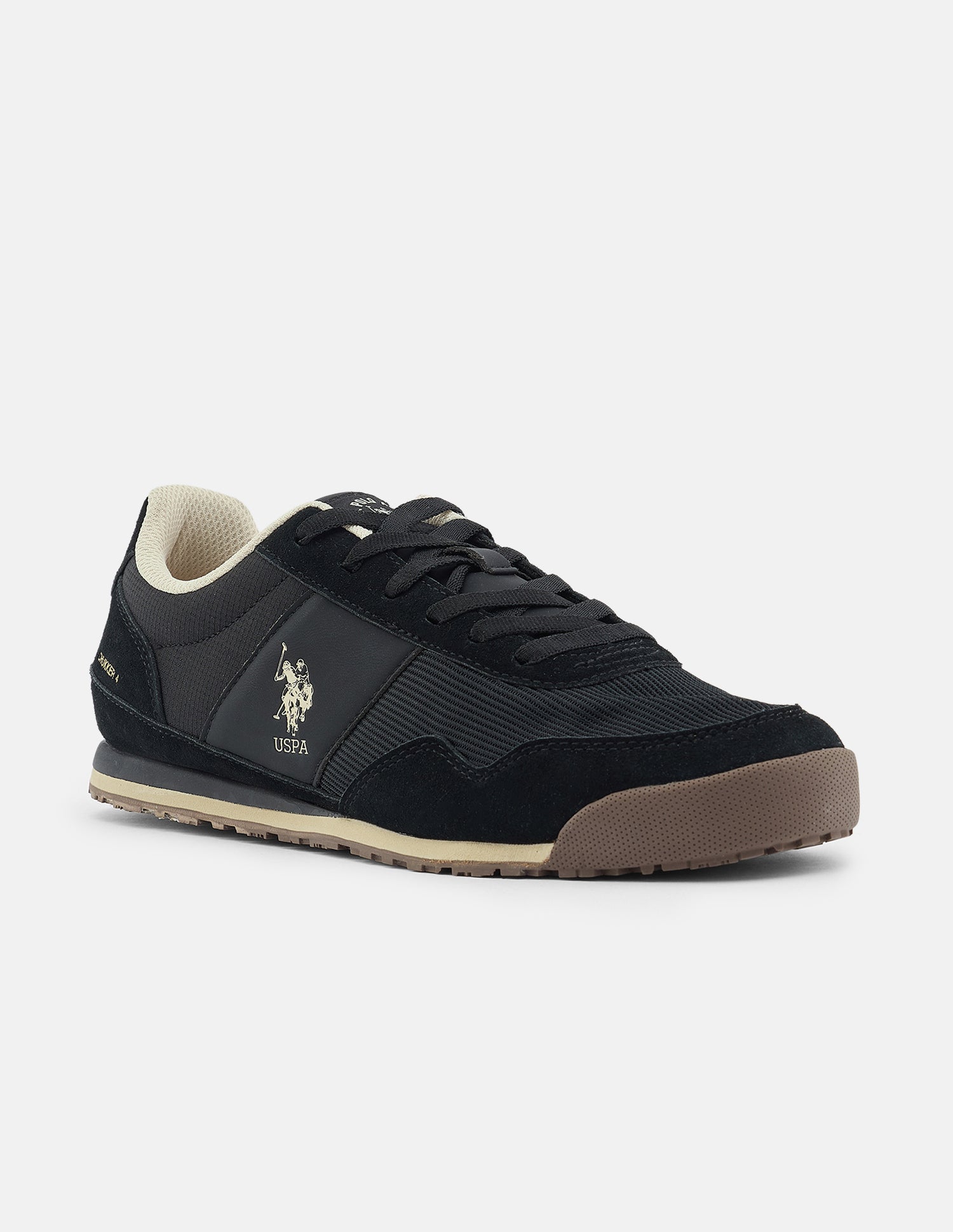 Textured Chukker 4 Suede Sneakers Black - U.S. Polo Assn. India | Large