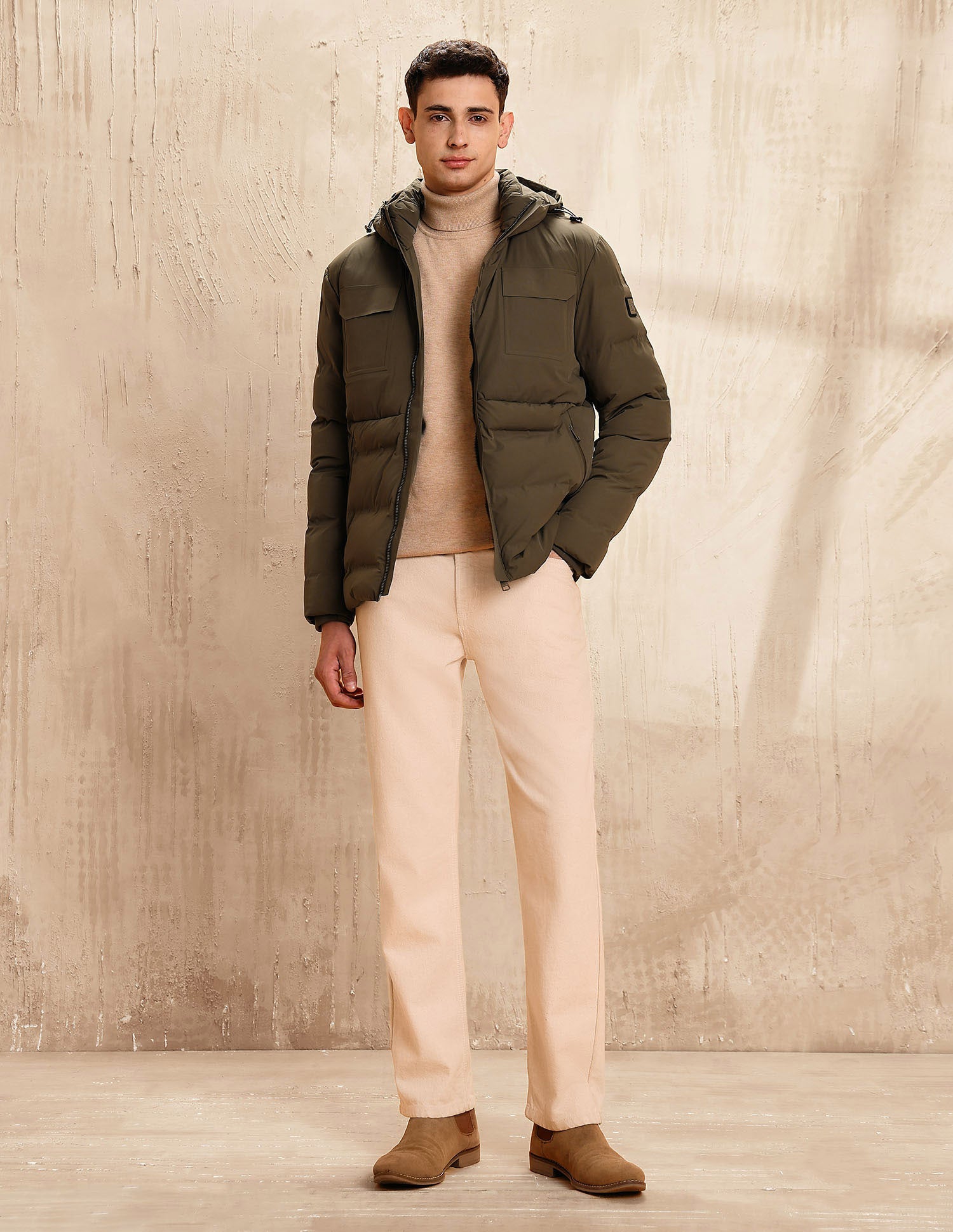 Legend Of Horseshoe Puffer Jacket Olive - U.S. POLO ASSN. | Large