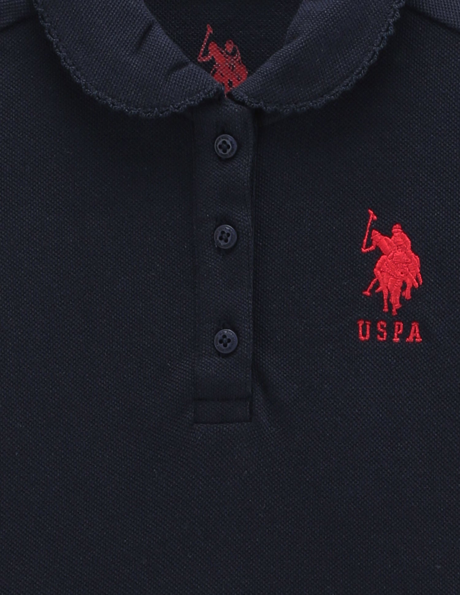 Boys Solid Cotton Polo Shirt Navy - U.S. POLO ASSN. | Large