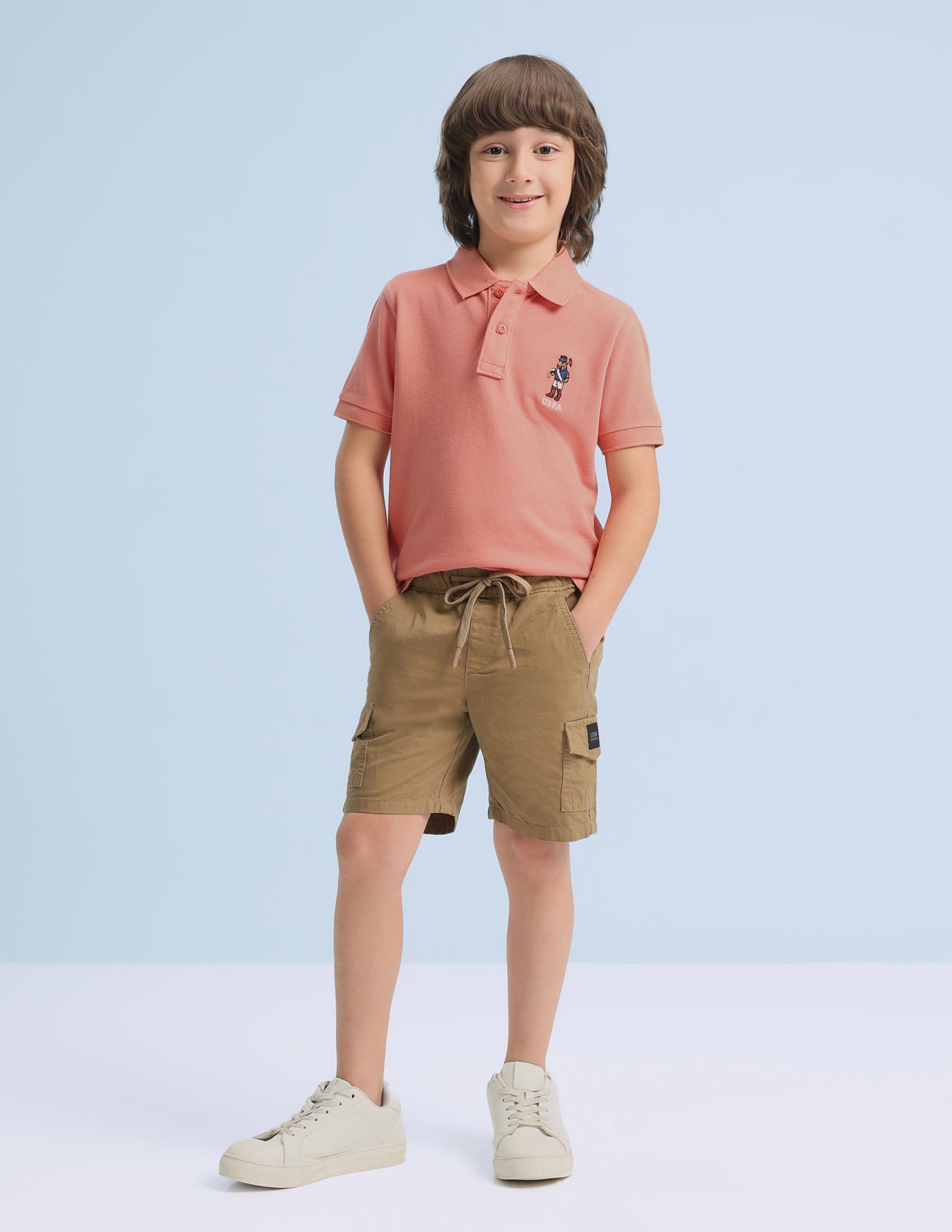 Solid Regular Fit Polo Shirt Orange - U.S. Polo Assn. India | Large