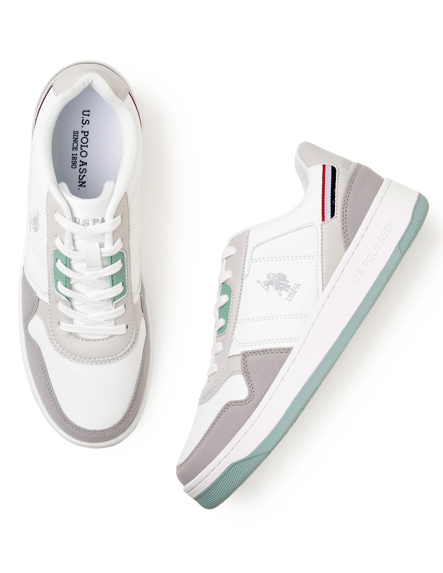 Men Joas 3.0 Colourblocked Sneakers Grey - U.S. Polo Assn. India | Large
