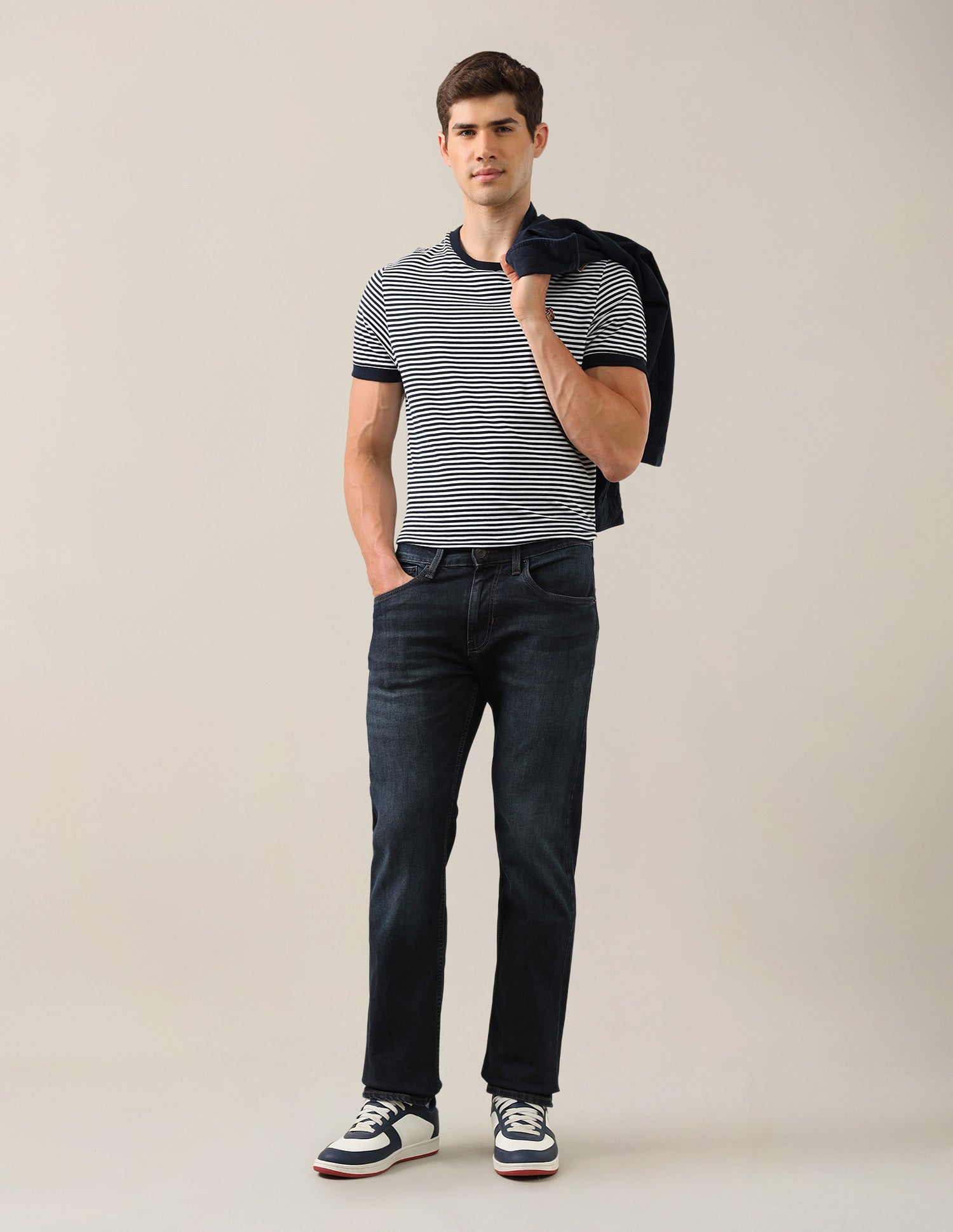 Mason Regular Straight Fit Blue Jeans Dark Blue - U.S. Polo Assn. India | Large