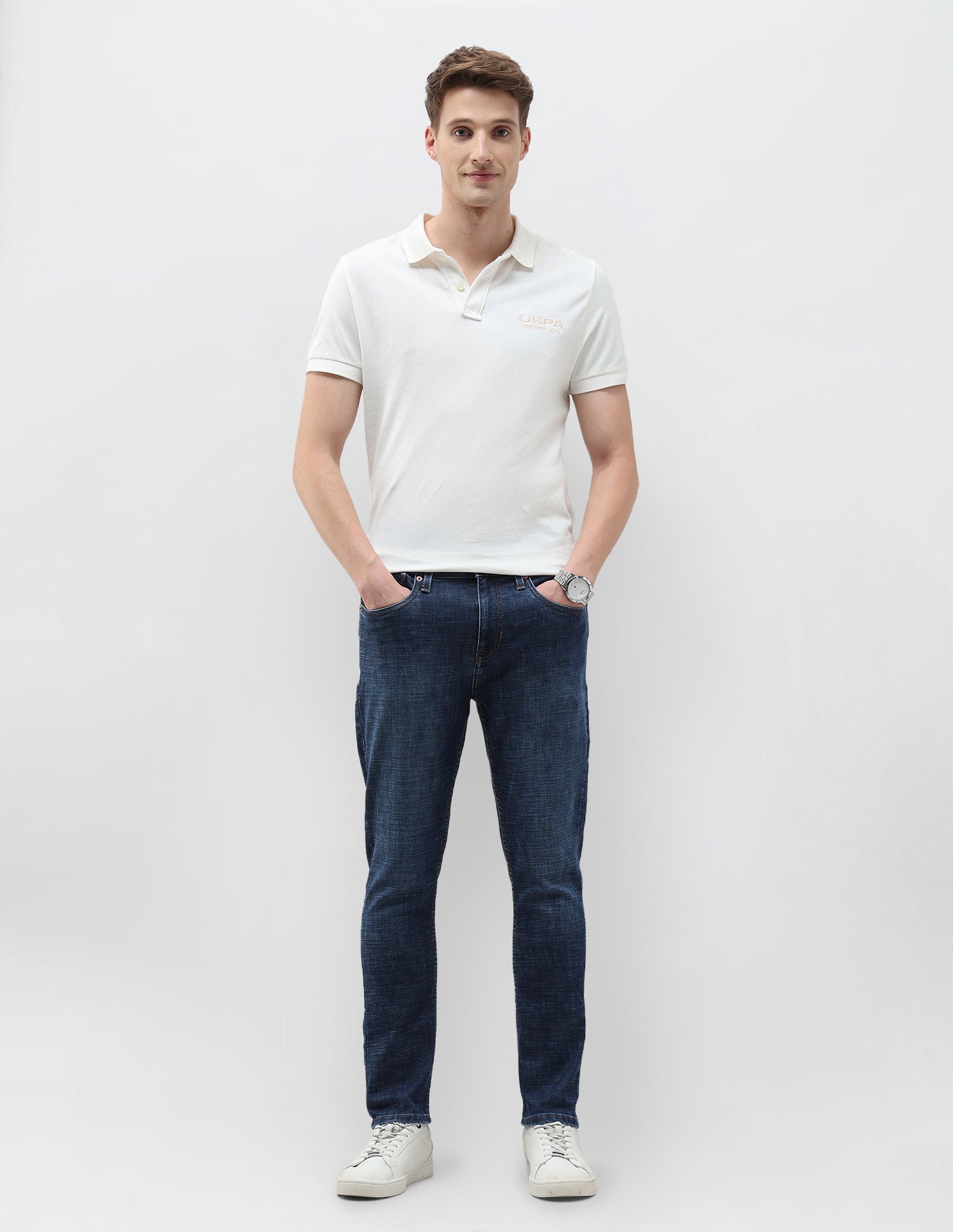 Henry Tapered Fit Blue Jeans Dark Blue - U.S. Polo Assn. India | Large