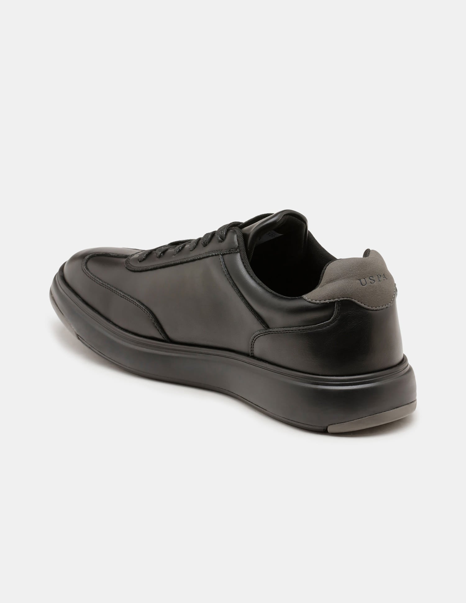 Round Toe Lace Ups Como 2.0 Sneakers Black - U.S. Polo Assn. India | Large